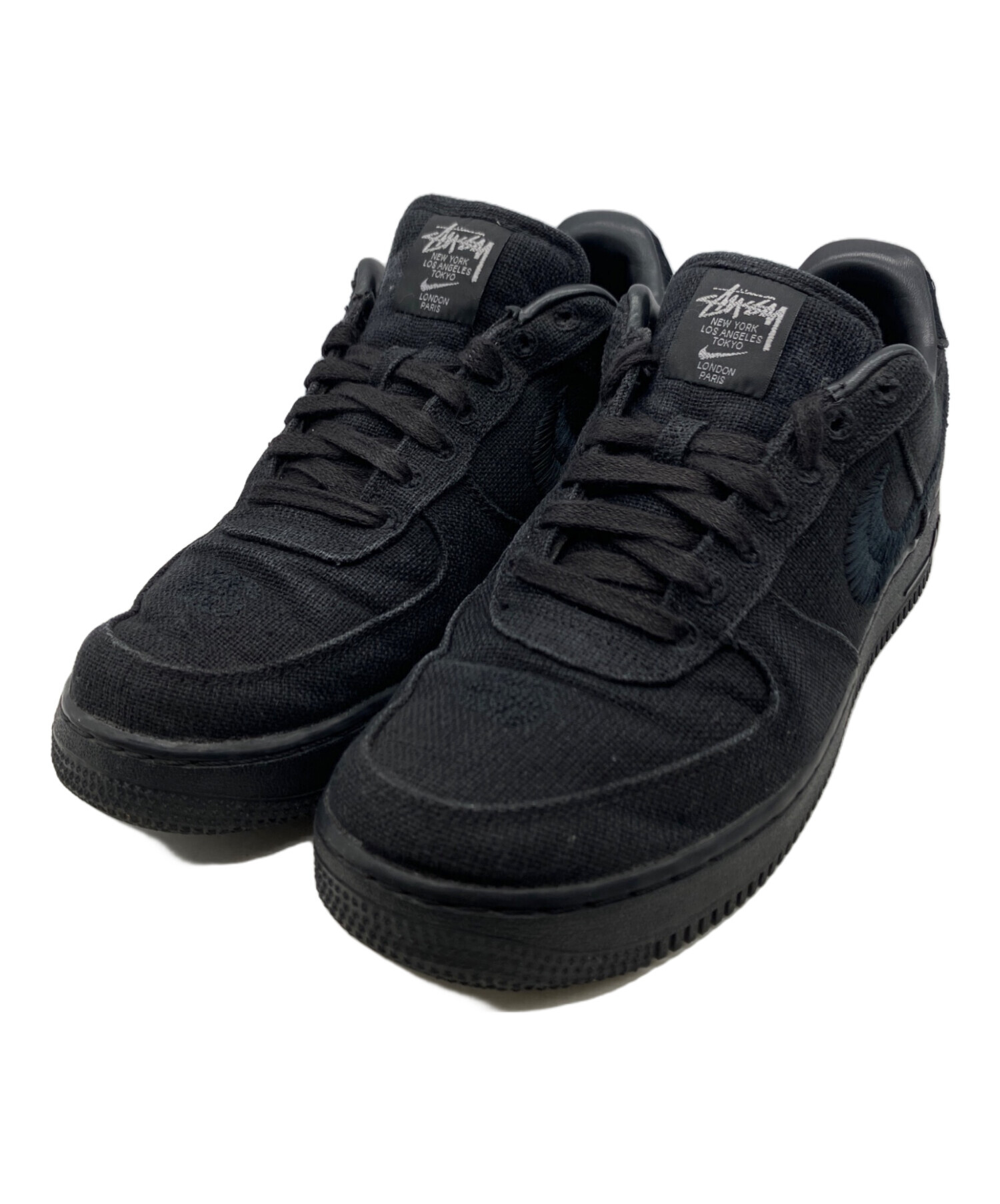 STUSSY ステューシー スニーカー 26cm 黒 【古着】【中古】【送料無料】 中古・古着通販】stussy (ステューシー) NIKE (ナイキ) Air Force 1