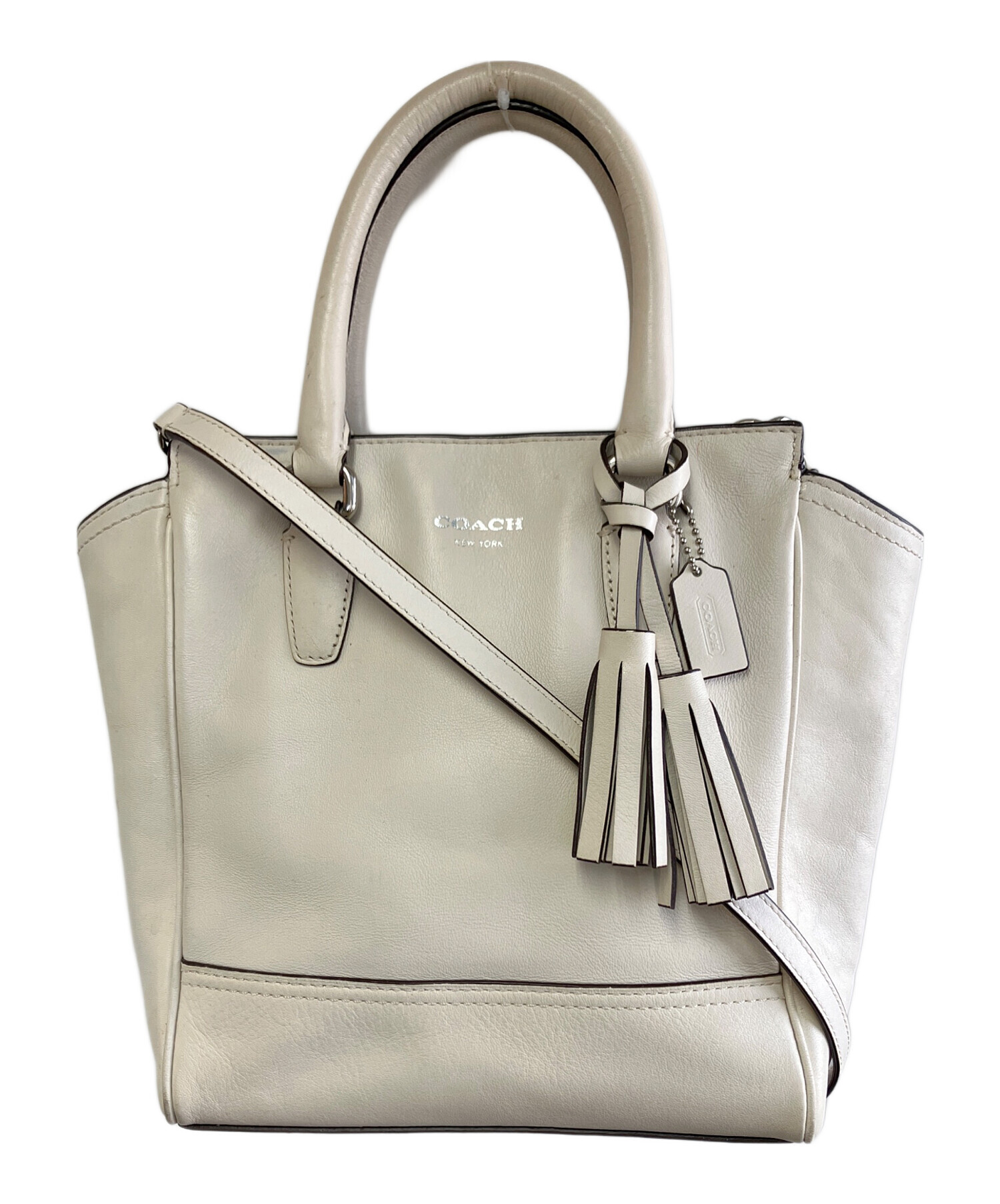 中古・古着通販】COACH (コーチ) 2WAYショルダーバッグ ライトベージュ 