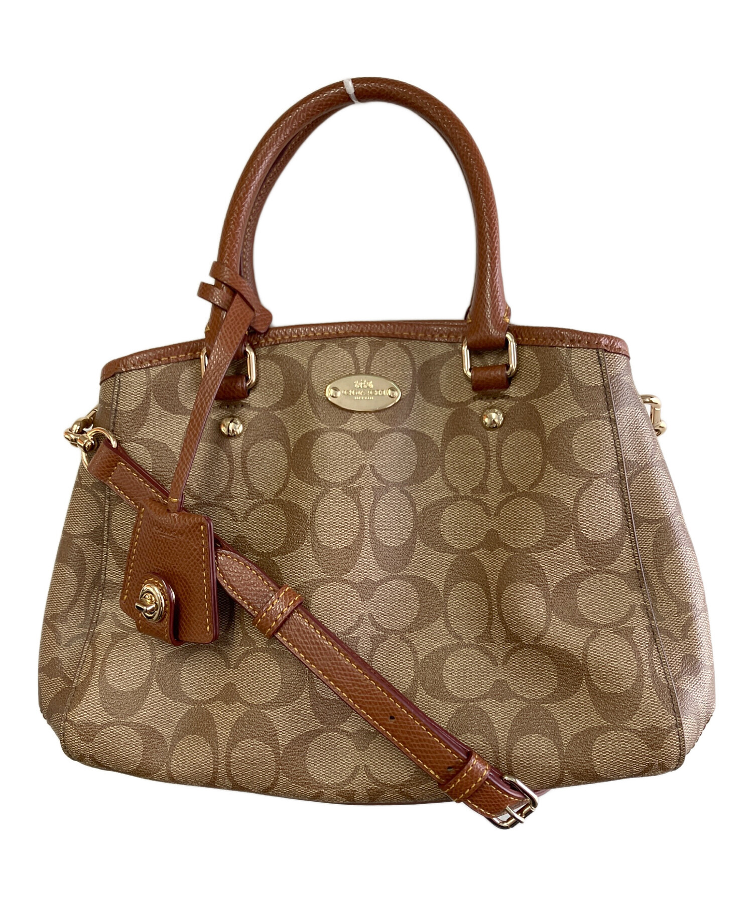 中古・古着通販】COACH (コーチ) ハンドバッグ ブラウン｜ブランド 