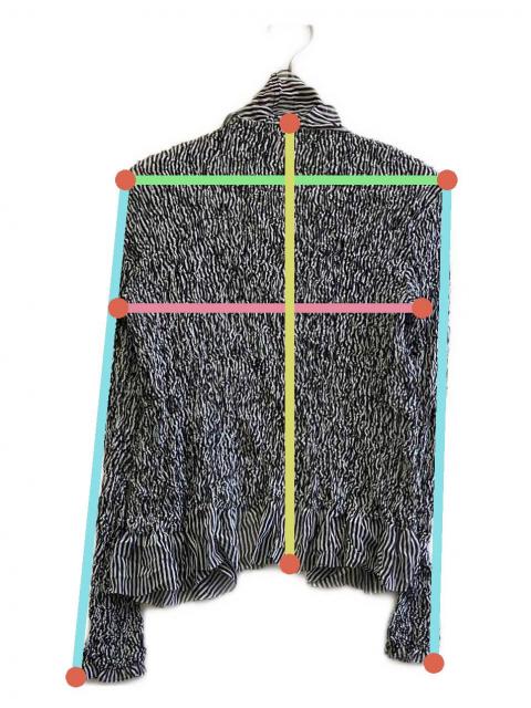 イッセイミヤケ　FETE シフォンカーディガン 中古・古着通販】ISSEY MIYAKE FETE (イッセイミヤケフェット) 薄手
