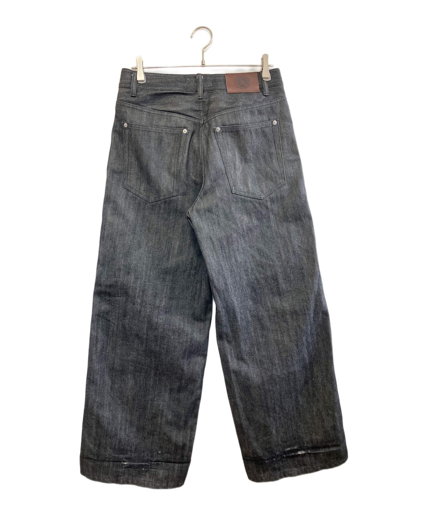 中古・古着通販】MENES (メネス) デニムパンツ ブラック サイズ:S 