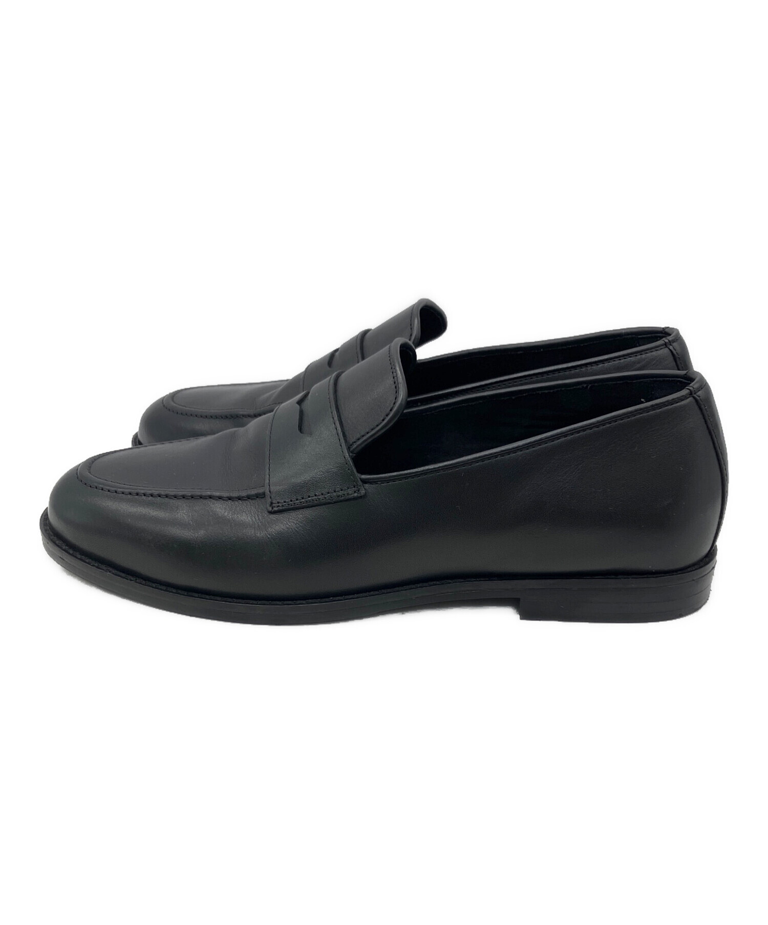 中古・古着通販】ZARA (ザラ) コインローファー ブラック サイズ:43