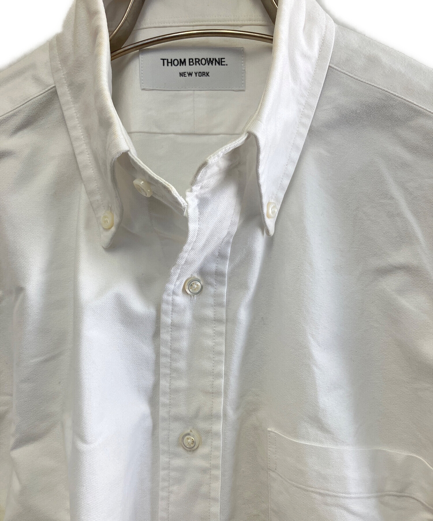 中古・古着通販】Thom Browne (トムブラウン) 長袖シャツ ホワイト