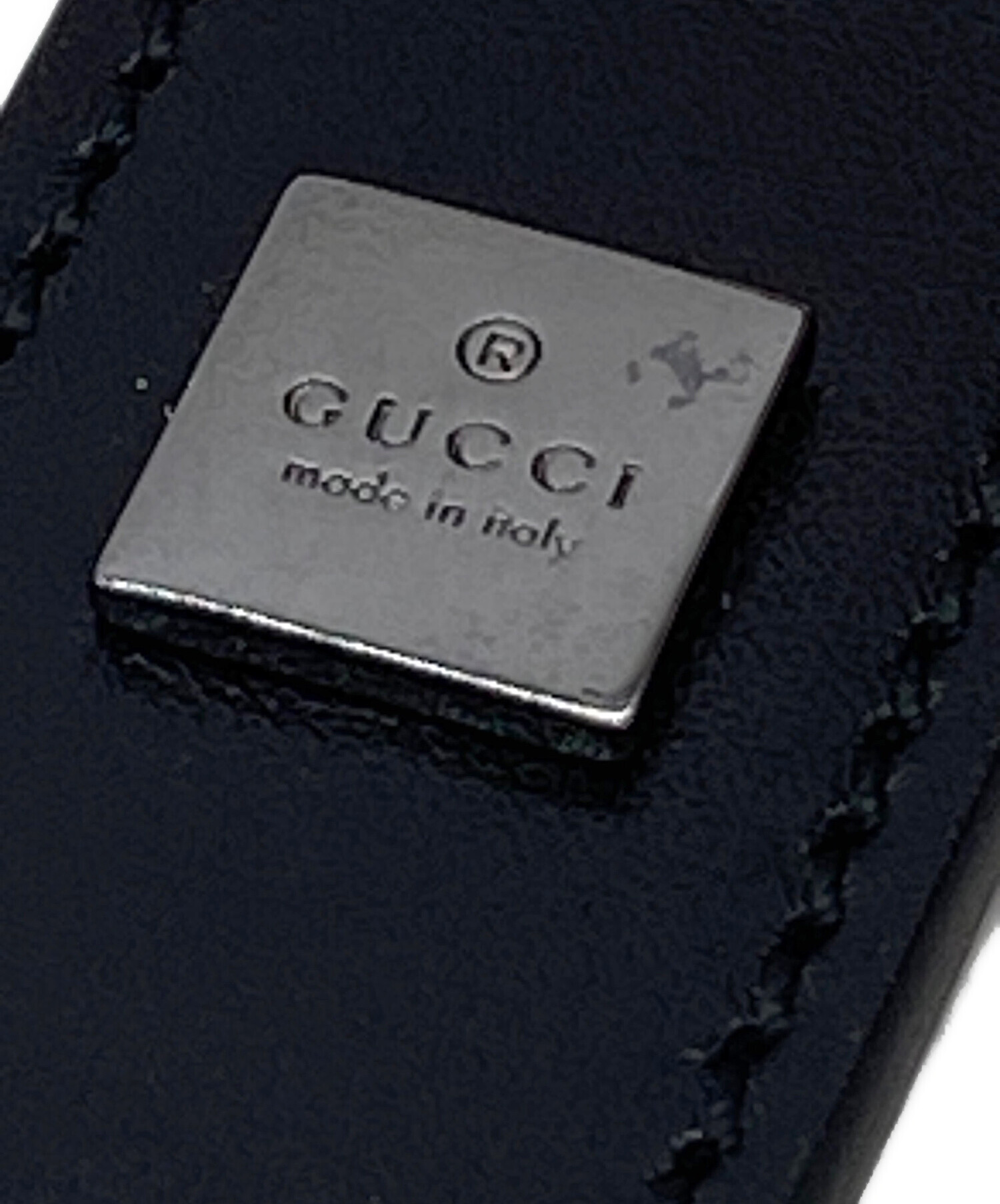 ☆開店セール☆ 新品未使用 美品 グッチ レザー ロゴエンボス キーホルダー① 中古・古着通販】GUCCI (グッチ) レザーキーリング ブラック｜ブランド
