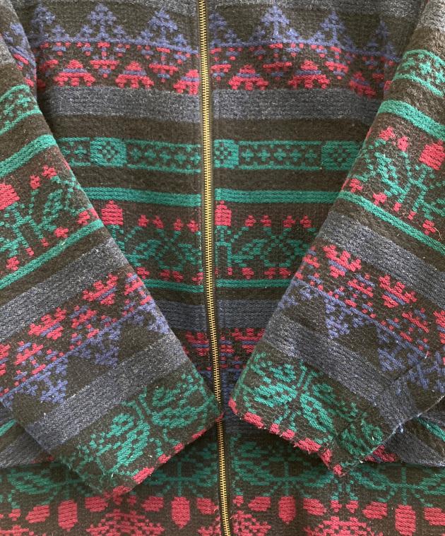WOOLRICH ウールコート ネイビー チェック柄 中古・古着通販】WOOLRICH