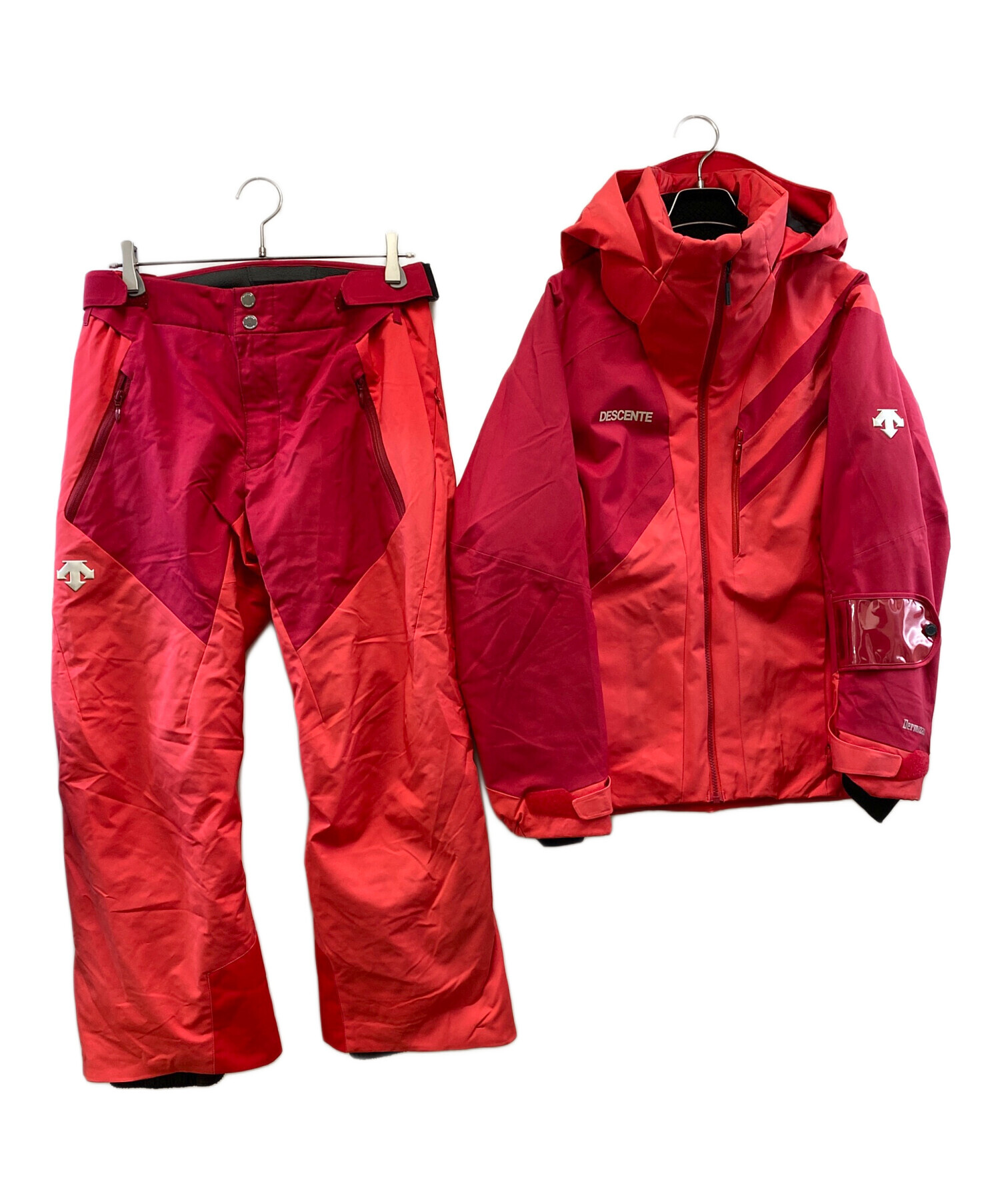 中古・古着通販】DESCENTE (デサント) スキーウェア(セット) レッド