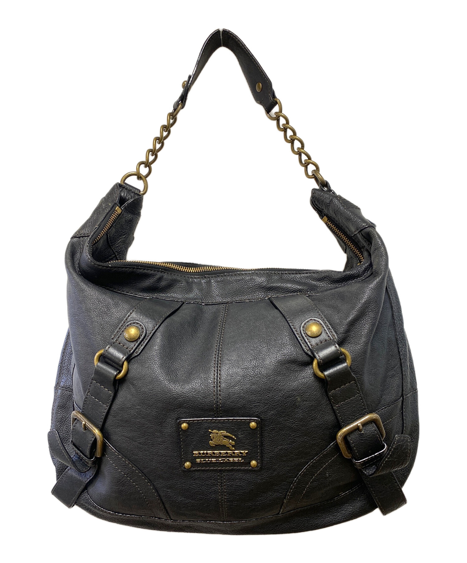 BURBERRY BLUE LABEL セミショルダー ハンドバッグ ボストン 中古・古着通販】BURBERRY BLUE LABEL (バーバリー ブルー レーベル