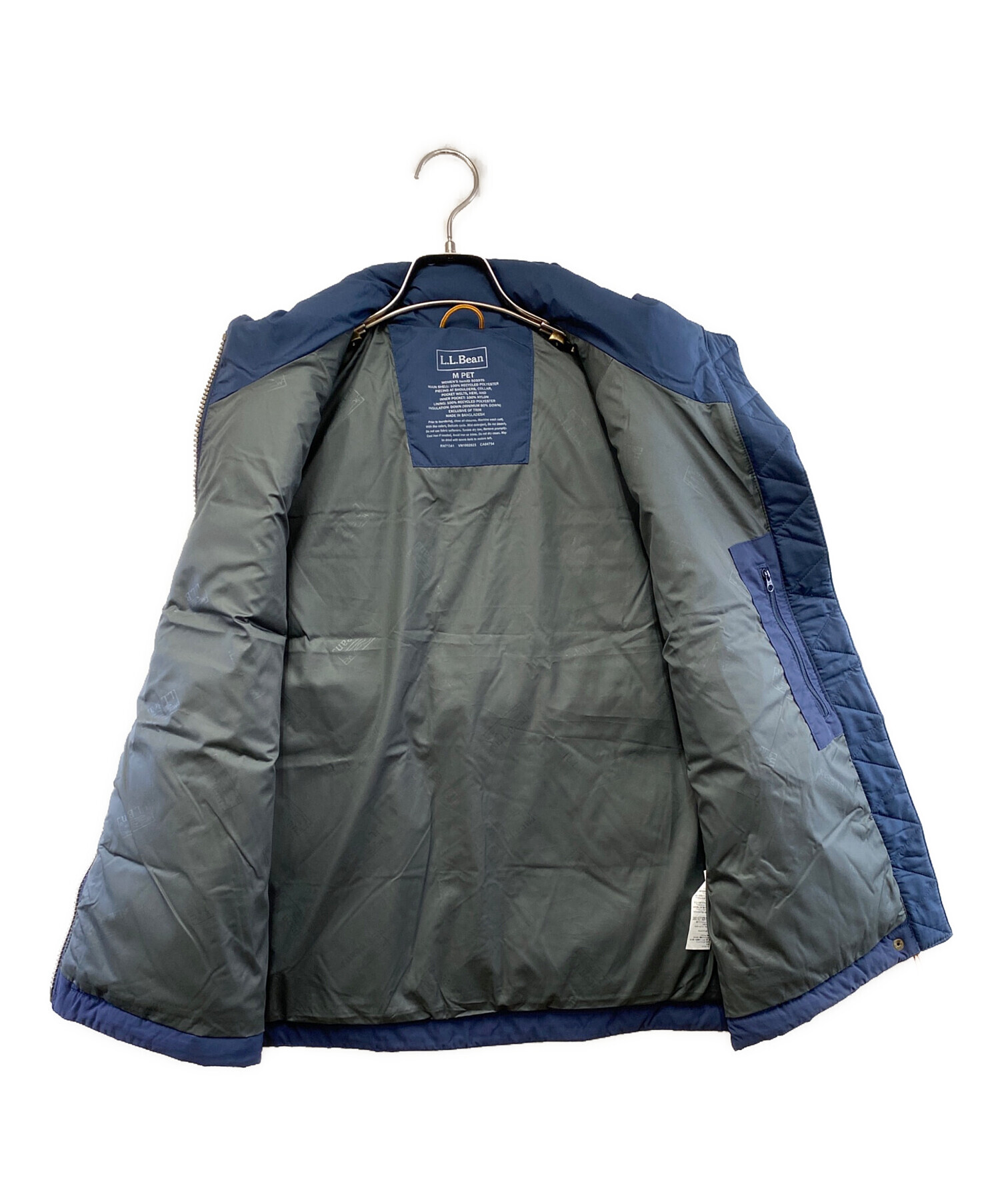 中古・古着通販】L.L.Bean (エルエルビーン) ダウンベスト ネイビー