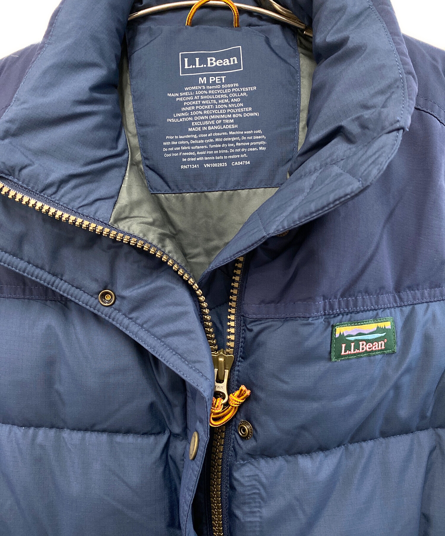 中古・古着通販】L.L.Bean (エルエルビーン) ダウンベスト ネイビー