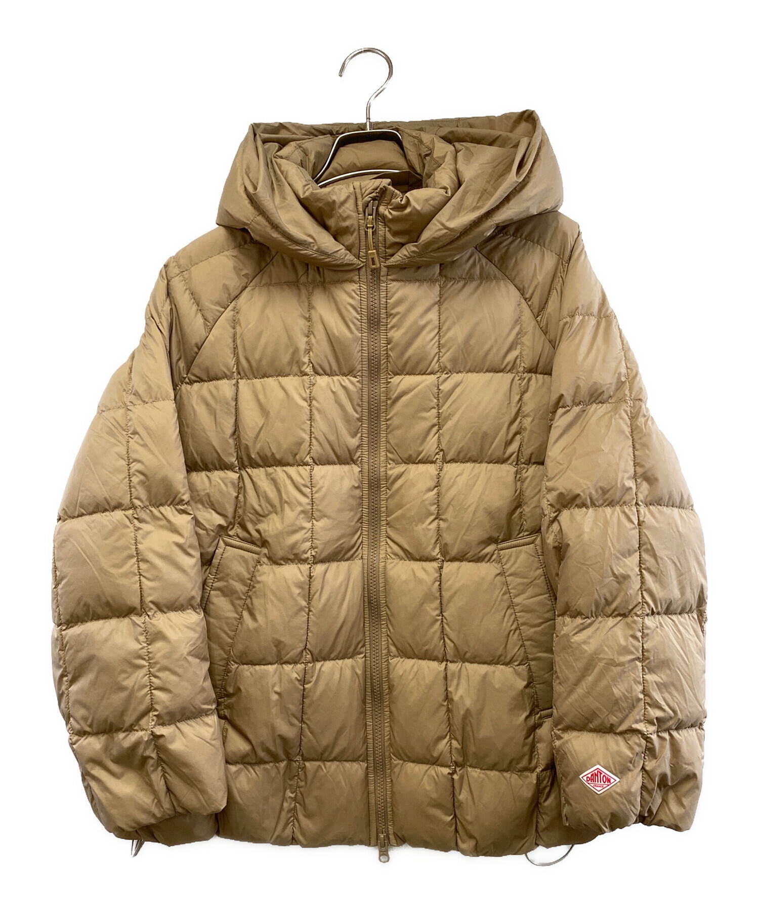 DANTON ダウンジャケット XL ベージュ 中古・古着通販】DANTON (ダントン) ダウンジャケット ベージュ サイズ