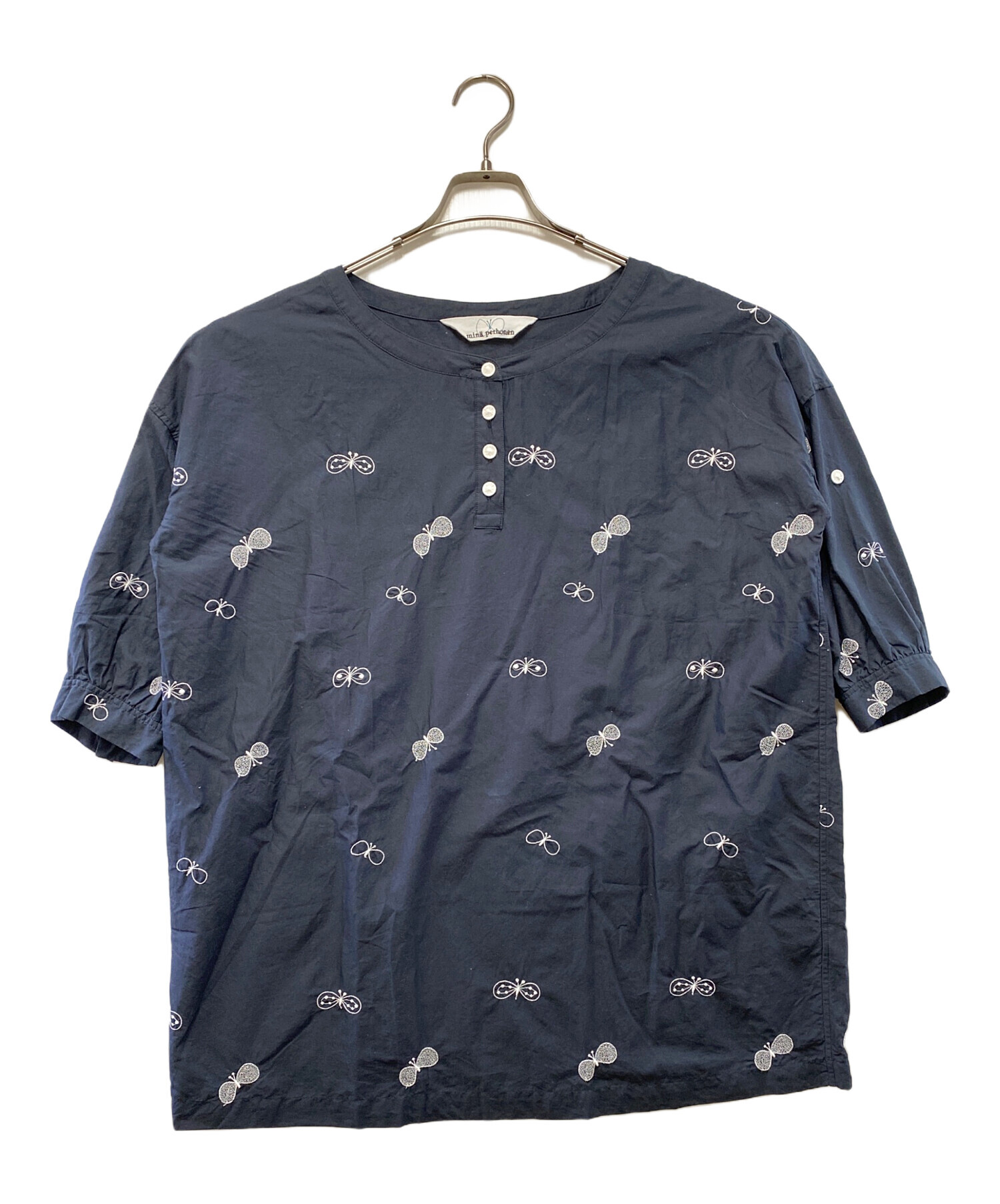 中古・古着通販】mina perhonen (ミナ ペルホネン) 半袖ブラウス