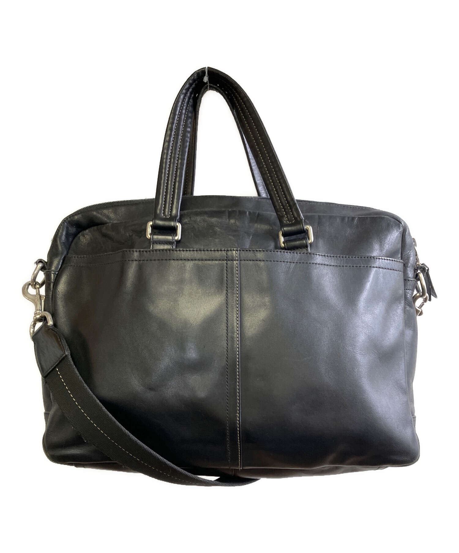 中古・古着通販】COACH (コーチ) ビジネスバッグ ブラック｜ブランド