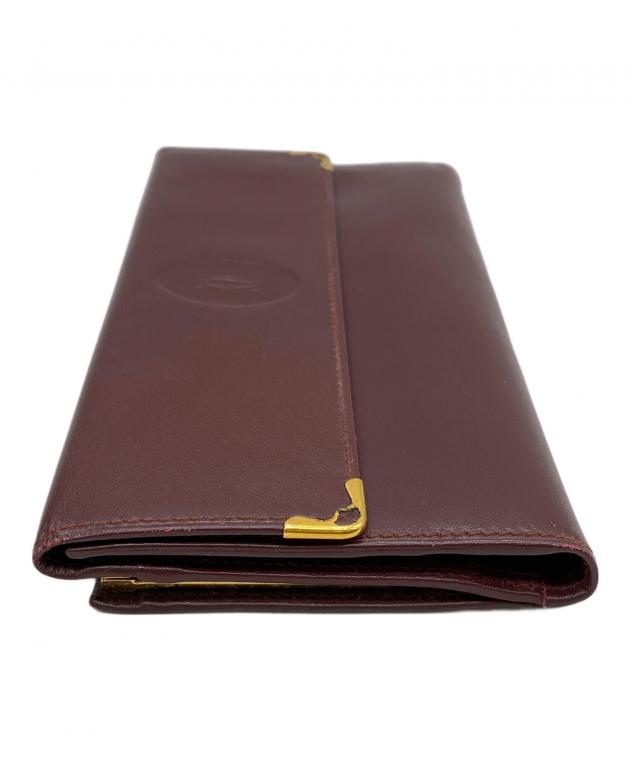 中古・古着通販】Cartier (カルティエ) 長財布 ボルドー｜ブランド