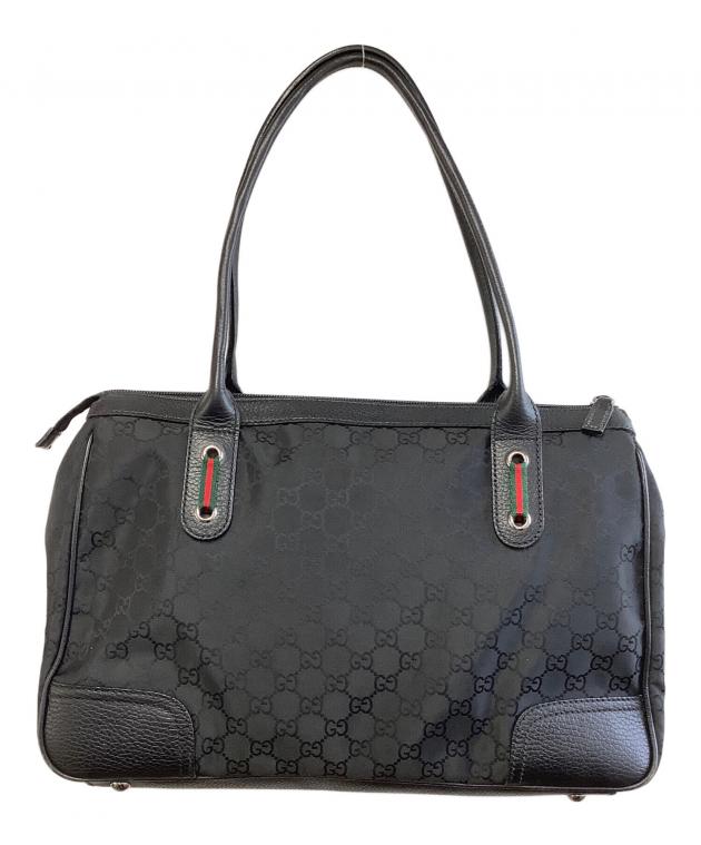 中古・古着通販】GUCCI (グッチ) シェリーラインレザートートバッグ