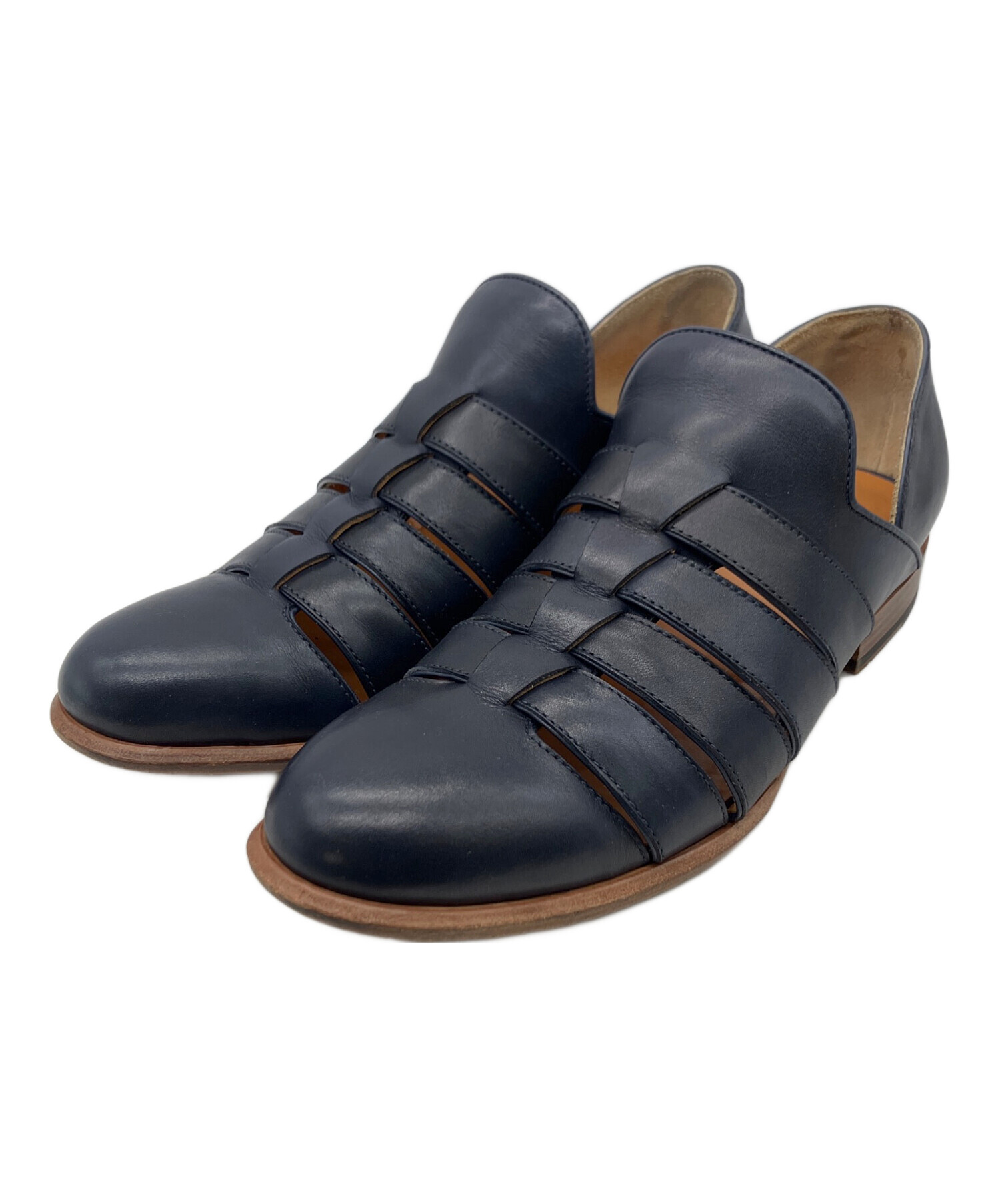 polpetta ポルペッタ POSITANO サンダル 美品　未使用　グルカ 中古・古着通販】POLPETTA (ポルペッタ) グルカサンダル ネイビー