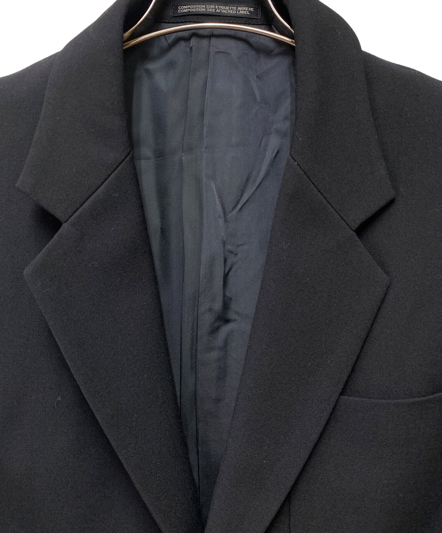 s*o様 Yohji Yamamoto noirテーラードジャケット ブラック 中古・古着通販】YOHJI YAMAMOTO (ヨウジヤマモト) テーラード