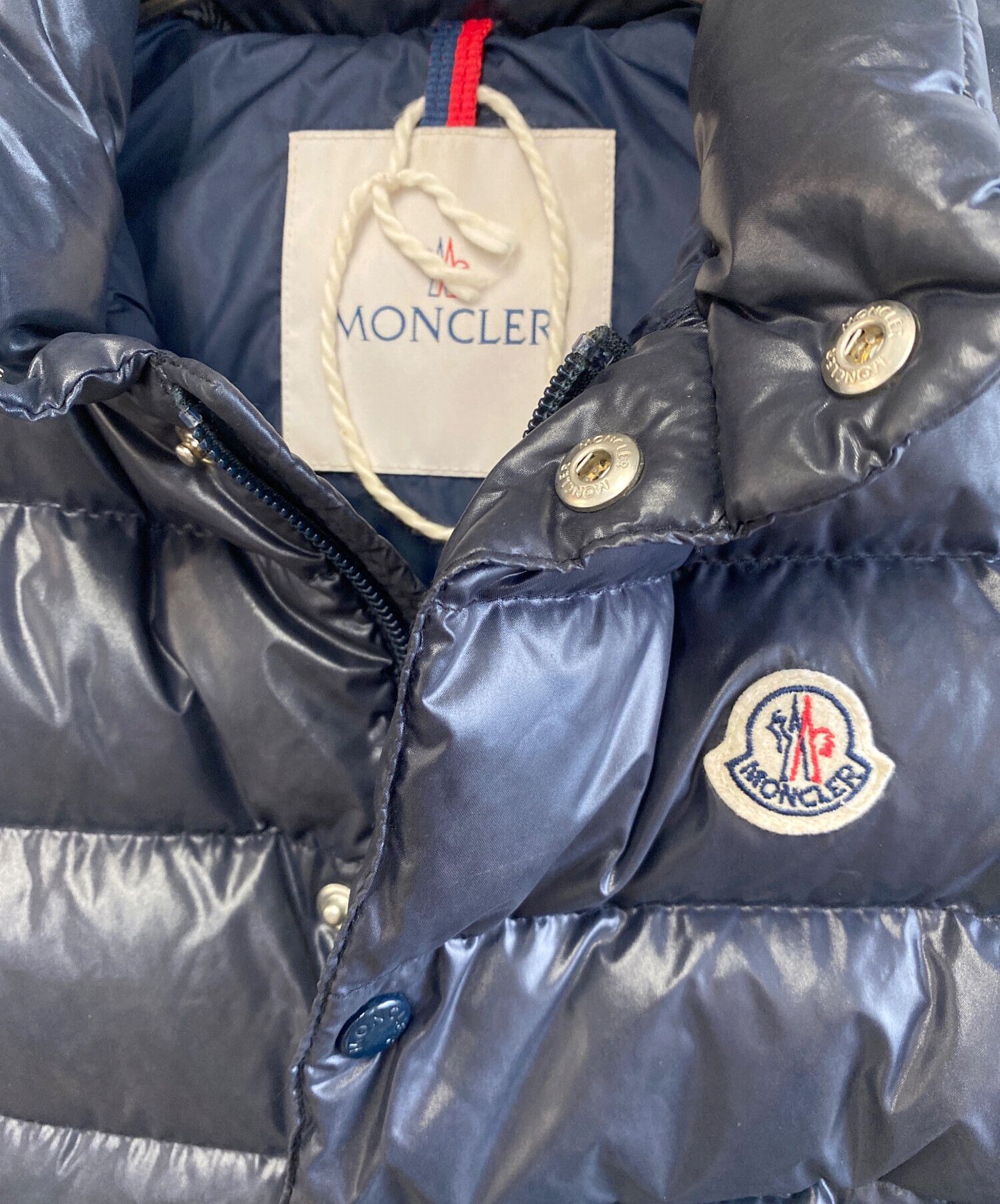 中古・古着通販】MONCLER (モンクレール) ダウンベスト ネイビー