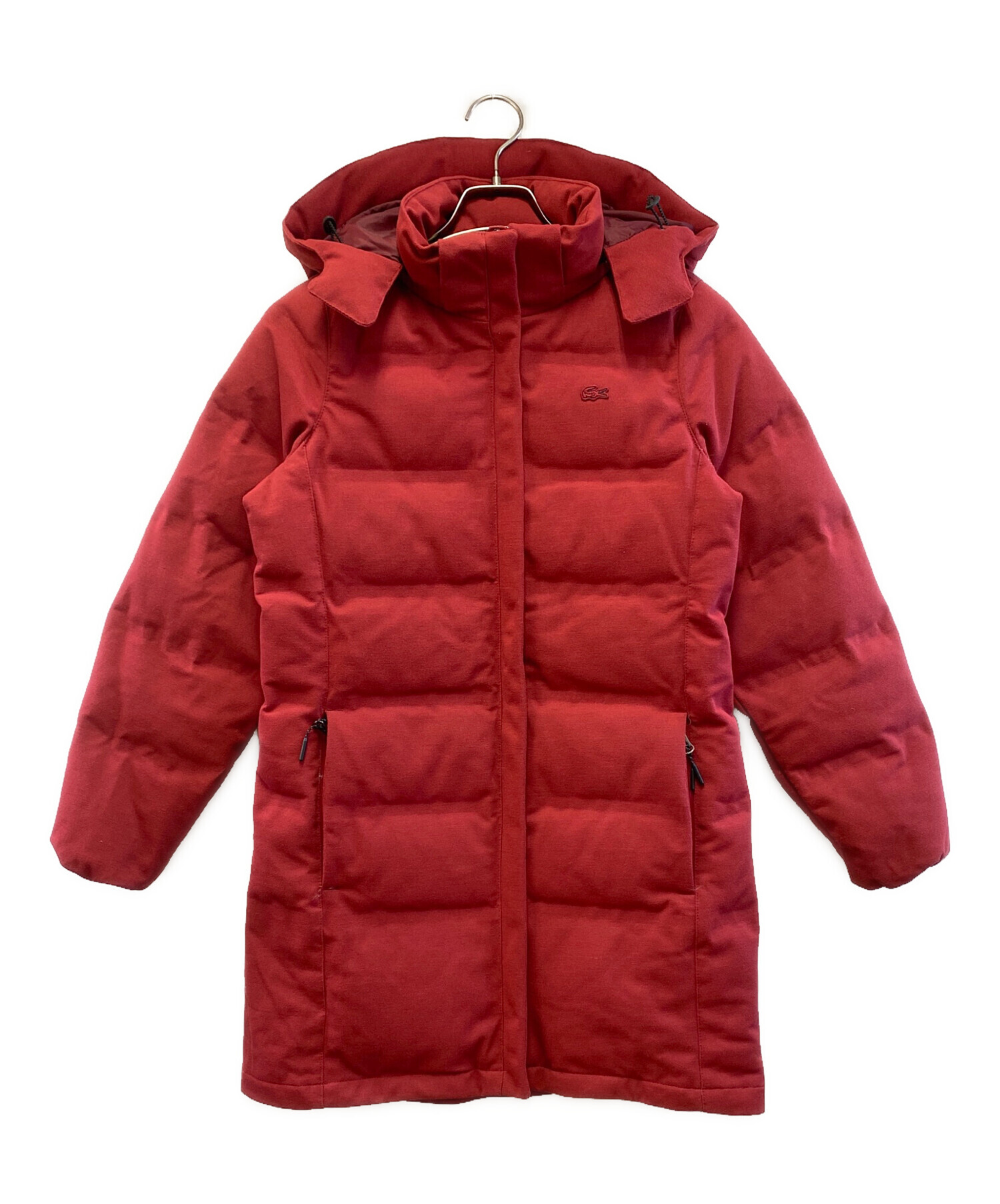中古・古着通販】LACOSTE (ラコステ) ダウンコート レッド サイズ:36 