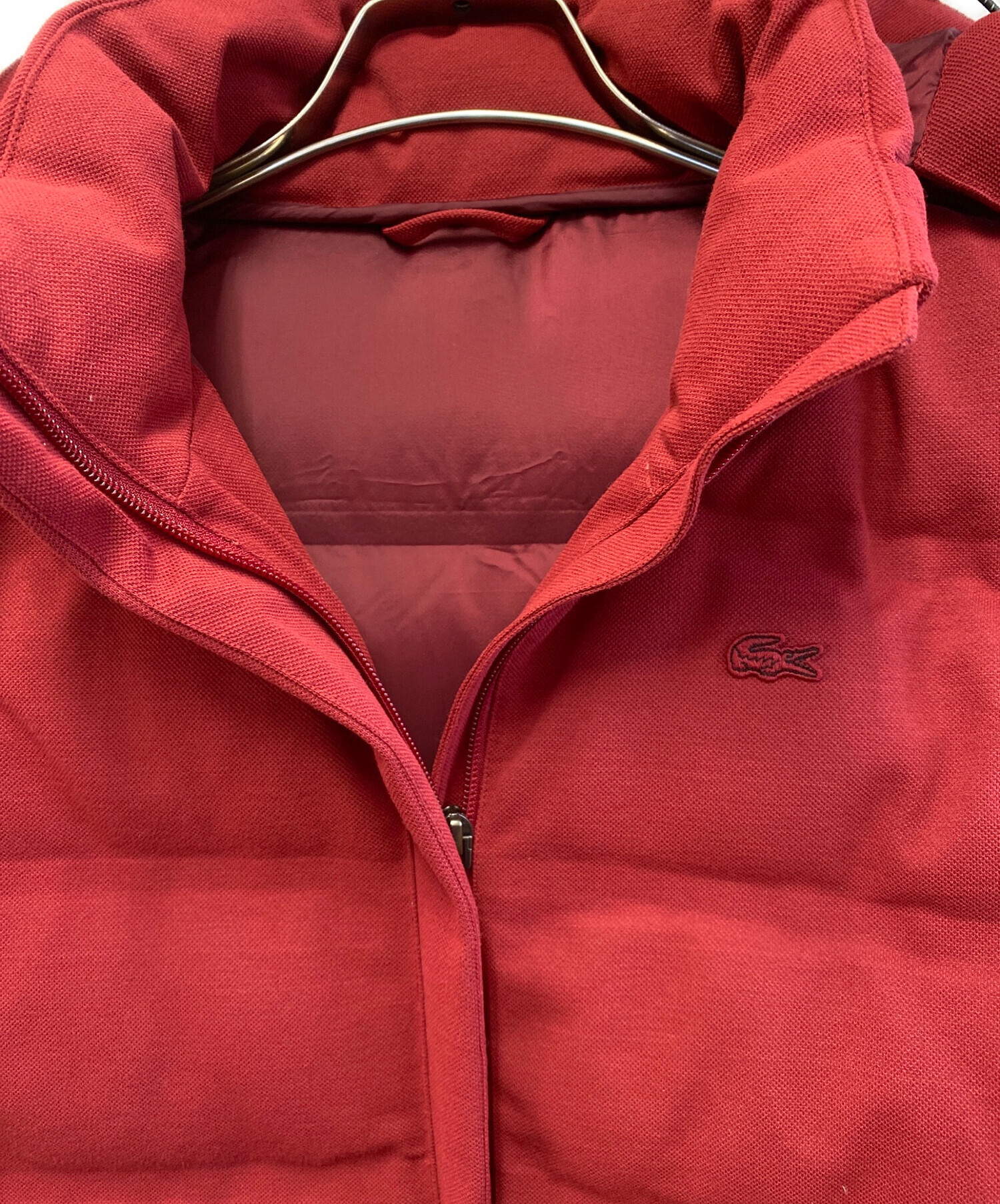 中古・古着通販】LACOSTE (ラコステ) ダウンコート レッド サイズ:36 
