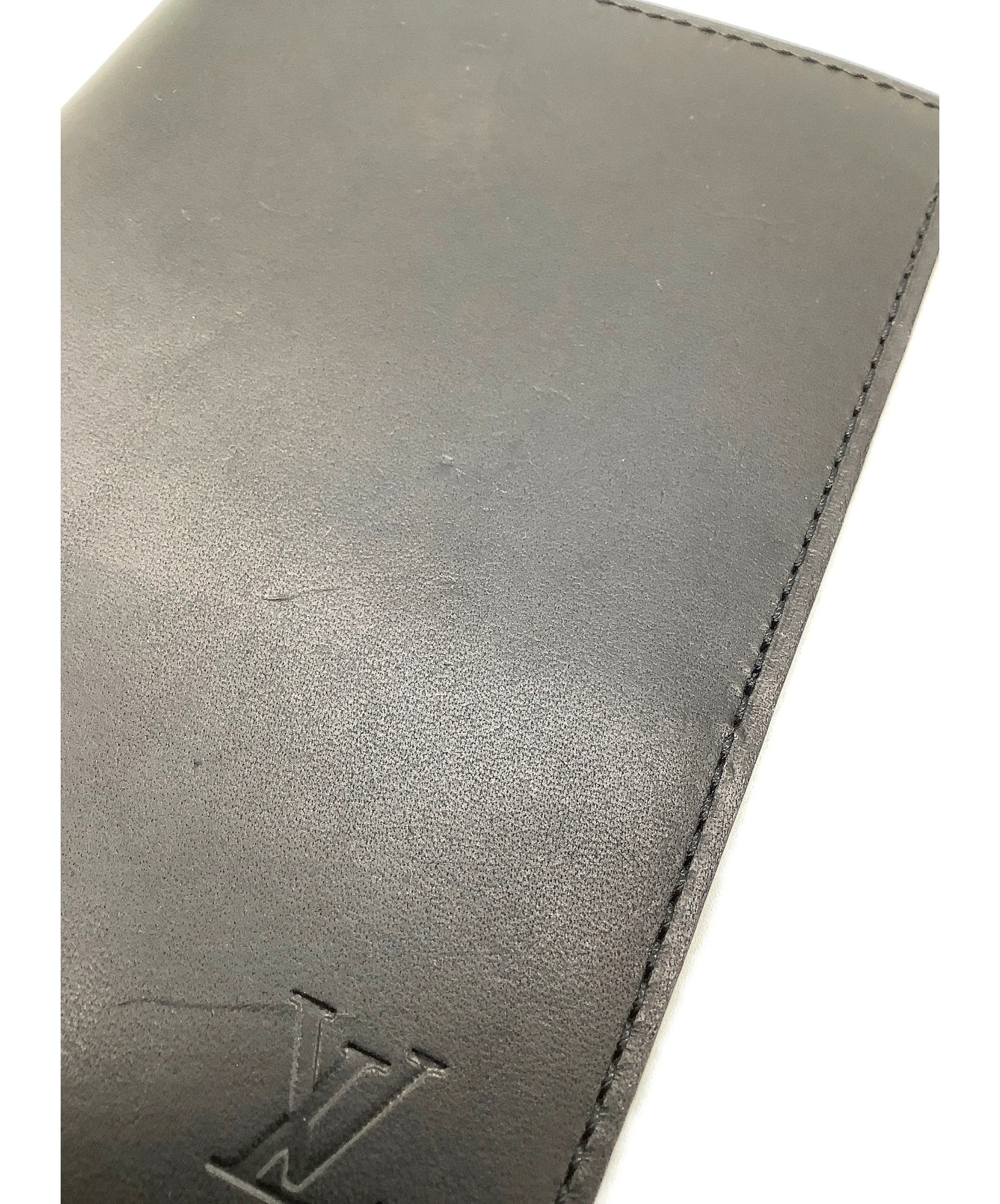 中古・古着通販】LOUIS VUITTON (ルイヴィトン) 手帳カバー ブラック 