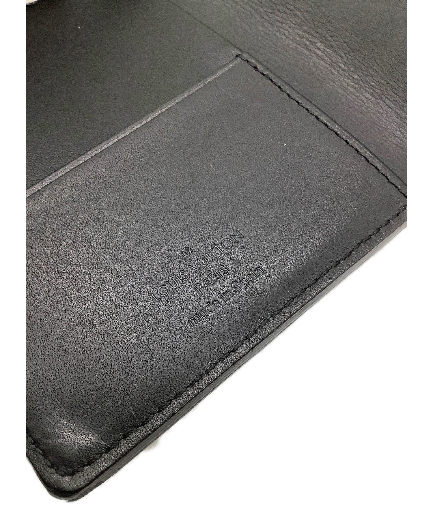 中古・古着通販】LOUIS VUITTON (ルイヴィトン) 手帳カバー ブラック 