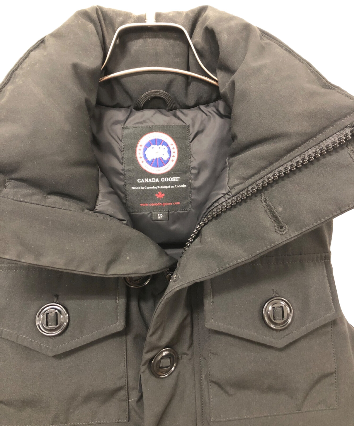 中古・古着通販】CANADA GOOSE (カナダグース) ダウンベスト ブラック 
