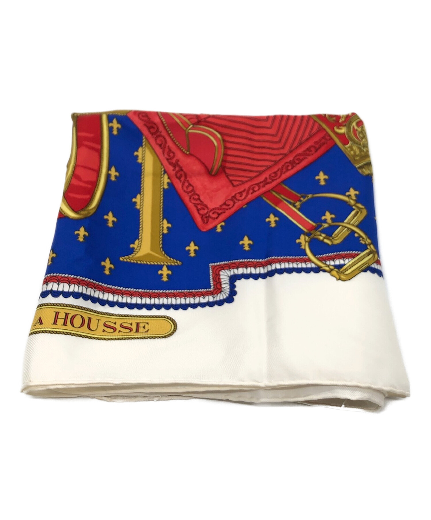 エルメス カレ90 SELLES A HOUSSE カバーへの腰かけ シルク □ HERMES