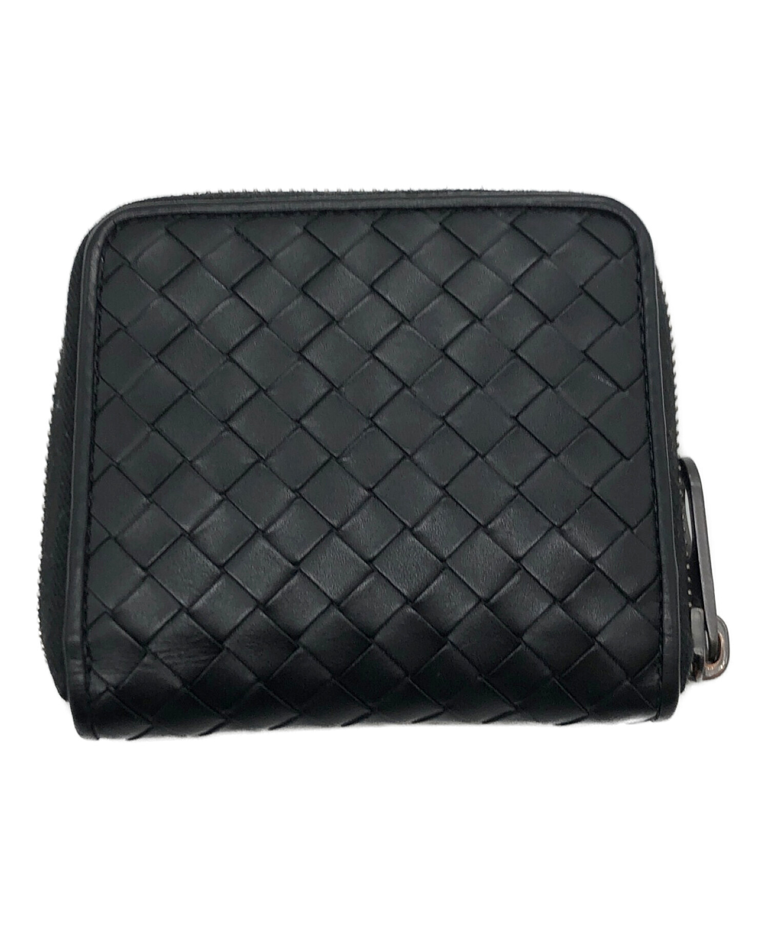 【未使用】ボッテガ コンパクトウォレット イントレチャート ブラック 中古・古着通販】BOTTEGA VENETA (ボッテガベネタ) イントレチャート
