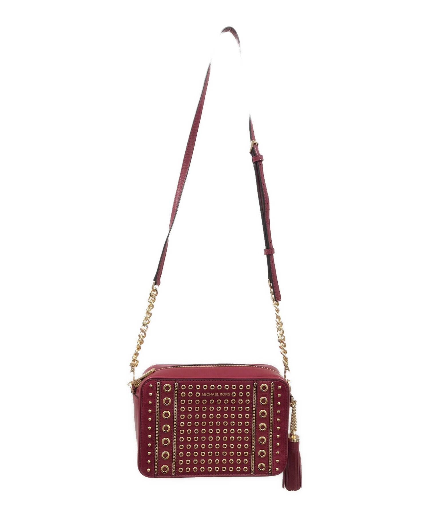 Michael Kors スタッズ付きショルダーバッグ 中古・古着通販】MICHAEL KORS (マイケルコース) スタッズショルダー