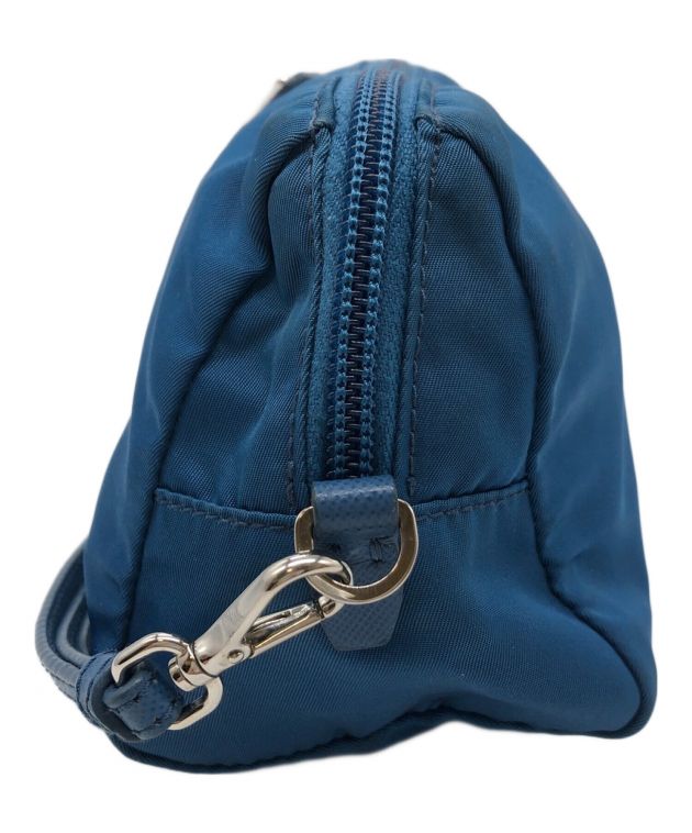 中古・古着通販】PRADA (プラダ) ナイロンポーチ ブルー