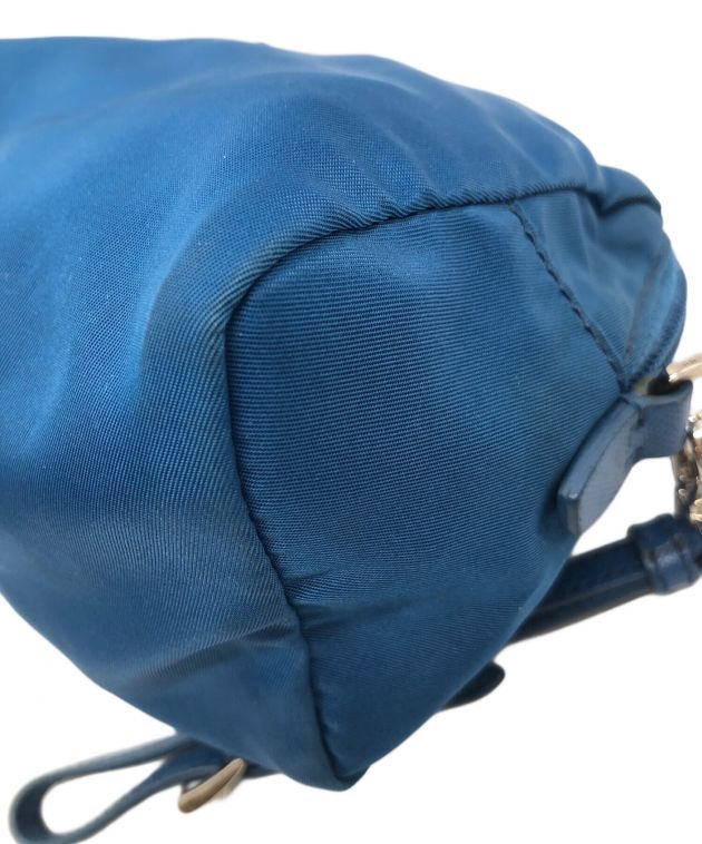 中古・古着通販】PRADA (プラダ) ナイロンポーチ ブルー
