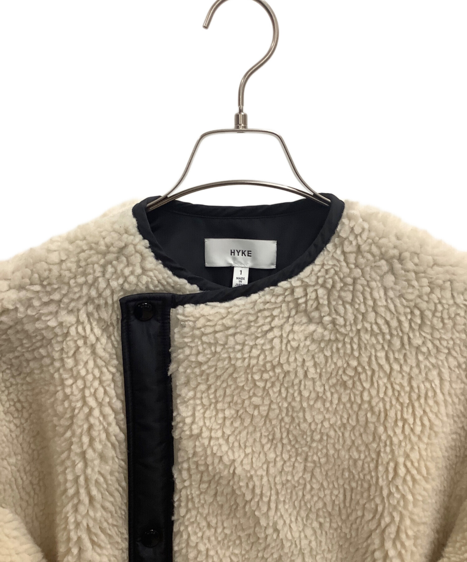 中古・古着通販】HYKE (ハイク) FAUX SHEARLING COAT ベージュ サイズ  