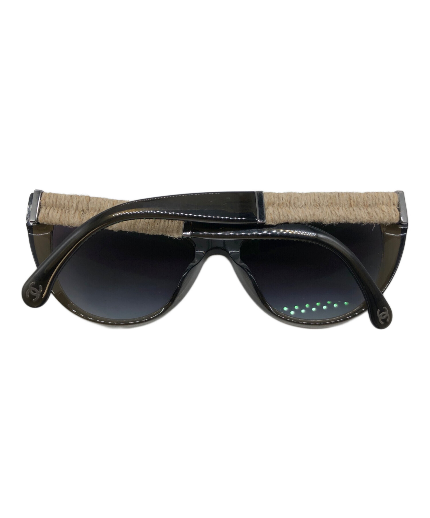 中古・古着通販】CHANEL (シャネル) キャットアイサングラス ブラウン