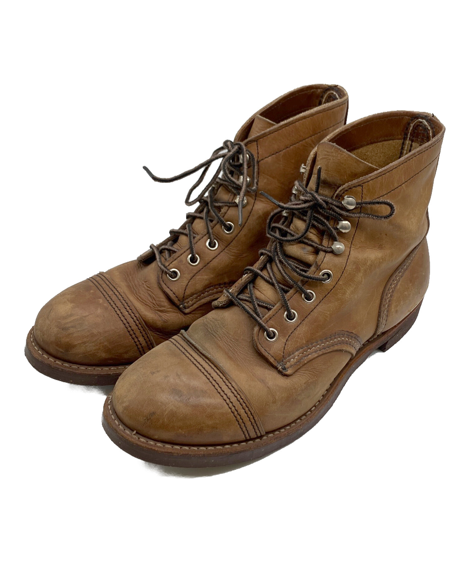 RED WINGブラウンレザー ワークブーツ 中古・古着通販】RED WING (レッドウィング) ワークブーツ ブラウン
