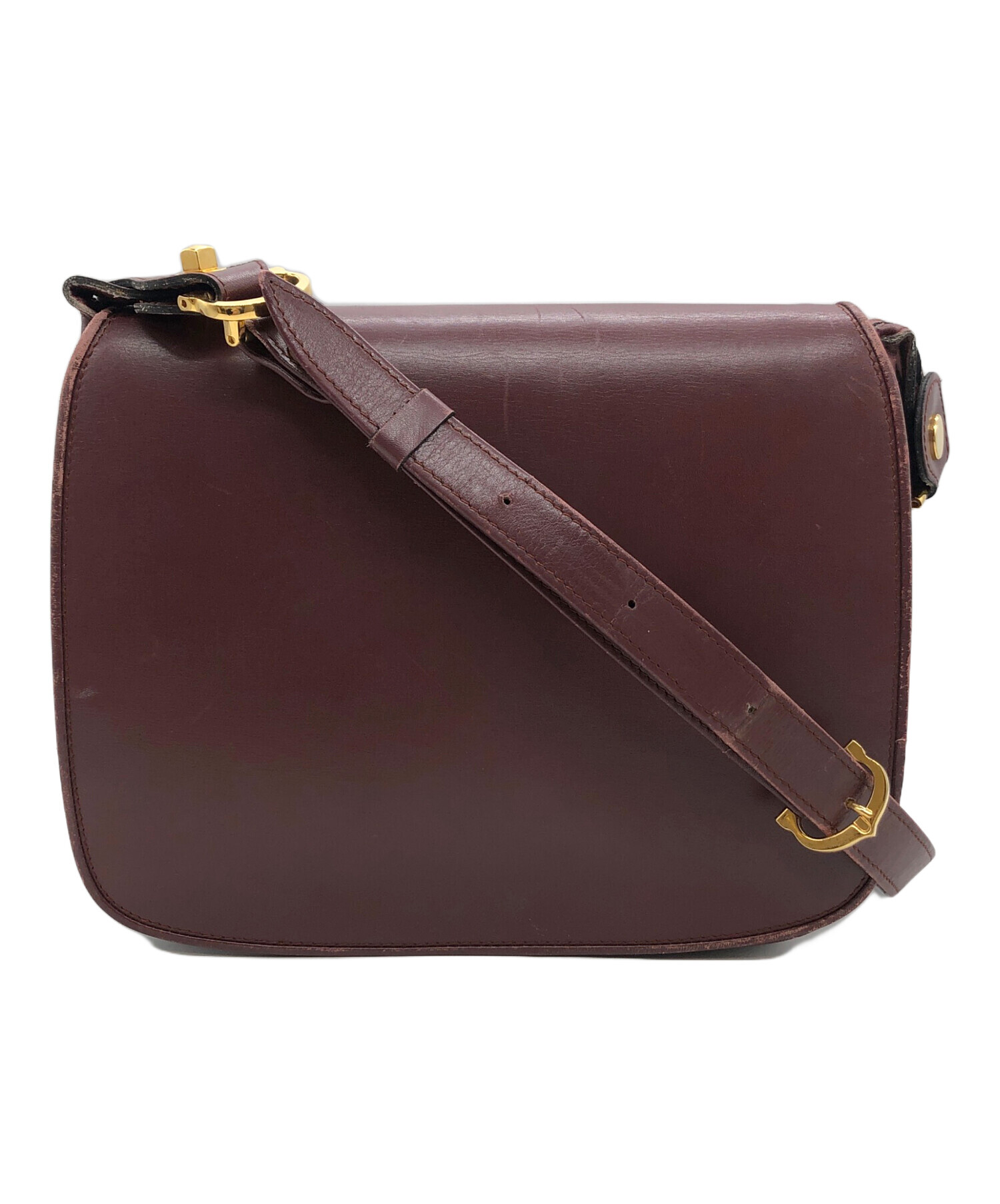 カルティエ　ショルダーバッグ 中古・古着通販】Cartier (カルティエ) フラップショルダーバッグ