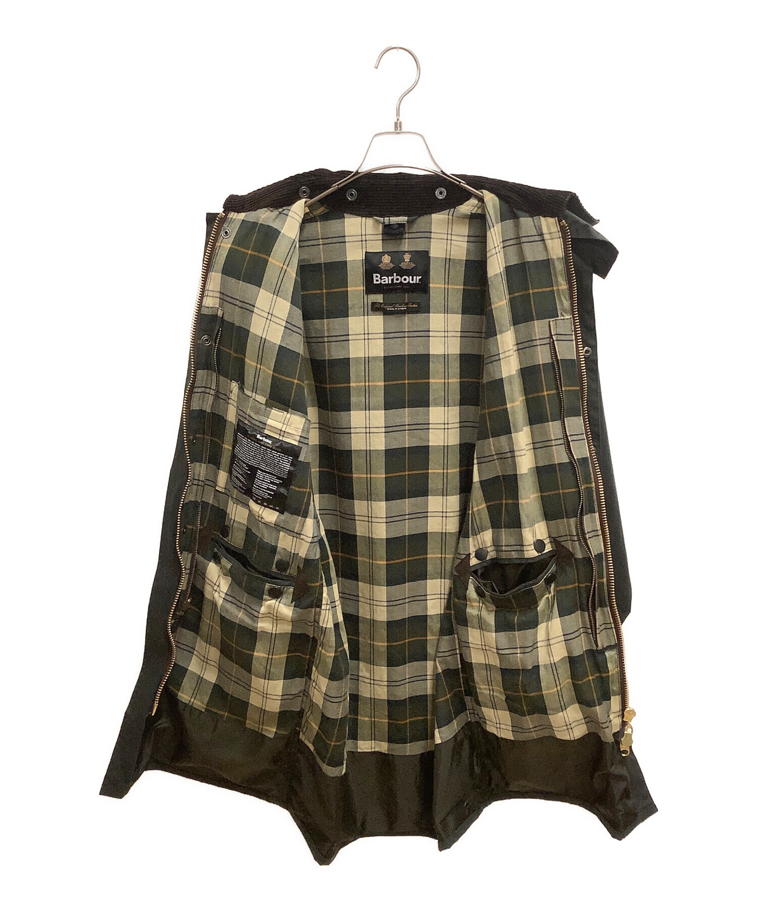 【わっきー様】Barbour BORDER JACKET SIZE 38 Border Wax Jacket Sage by Barbour | Men | WP Store
