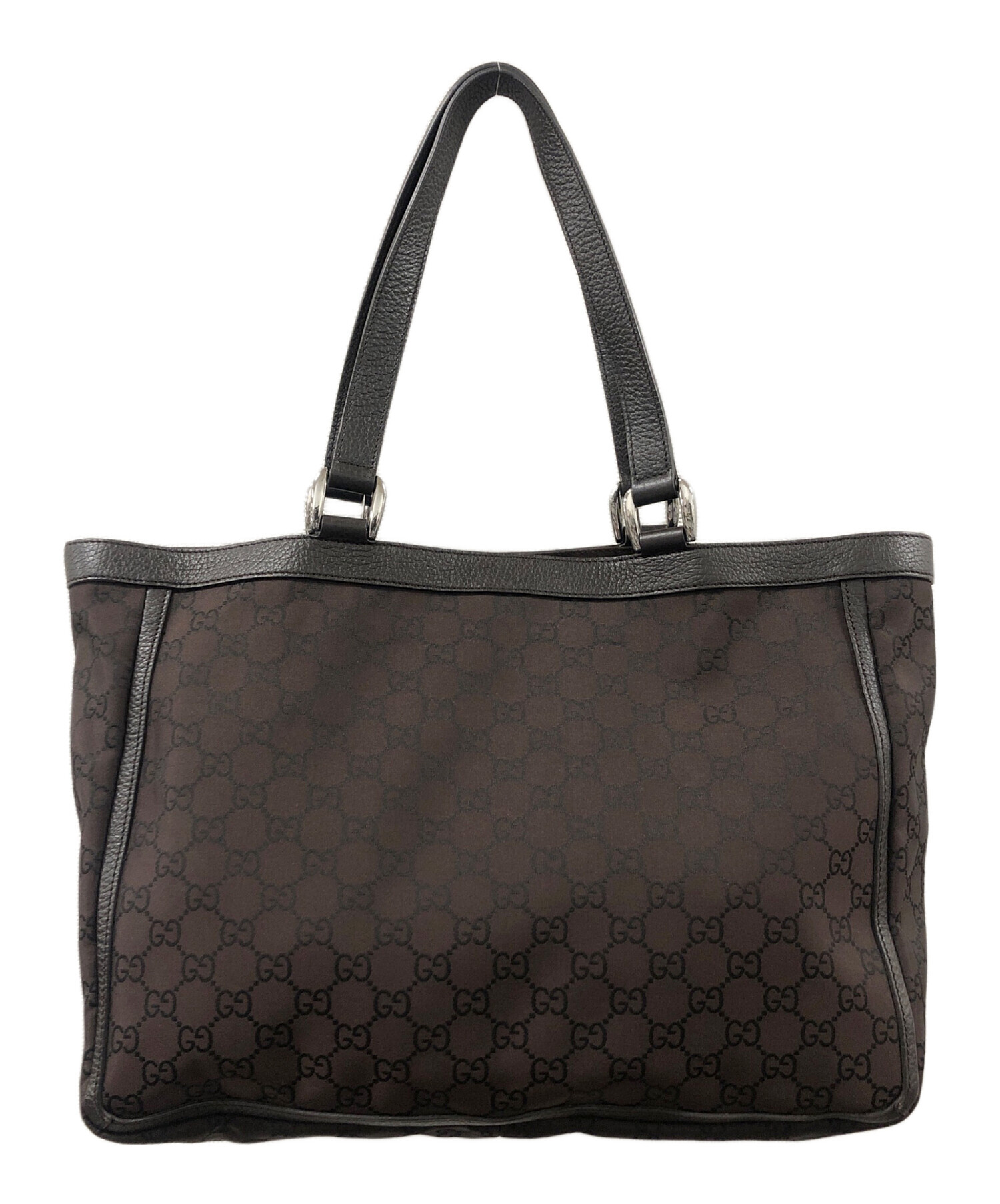 中古・古着通販】GUCCI (グッチ) GGキャンバス トートバッグ ブラウン