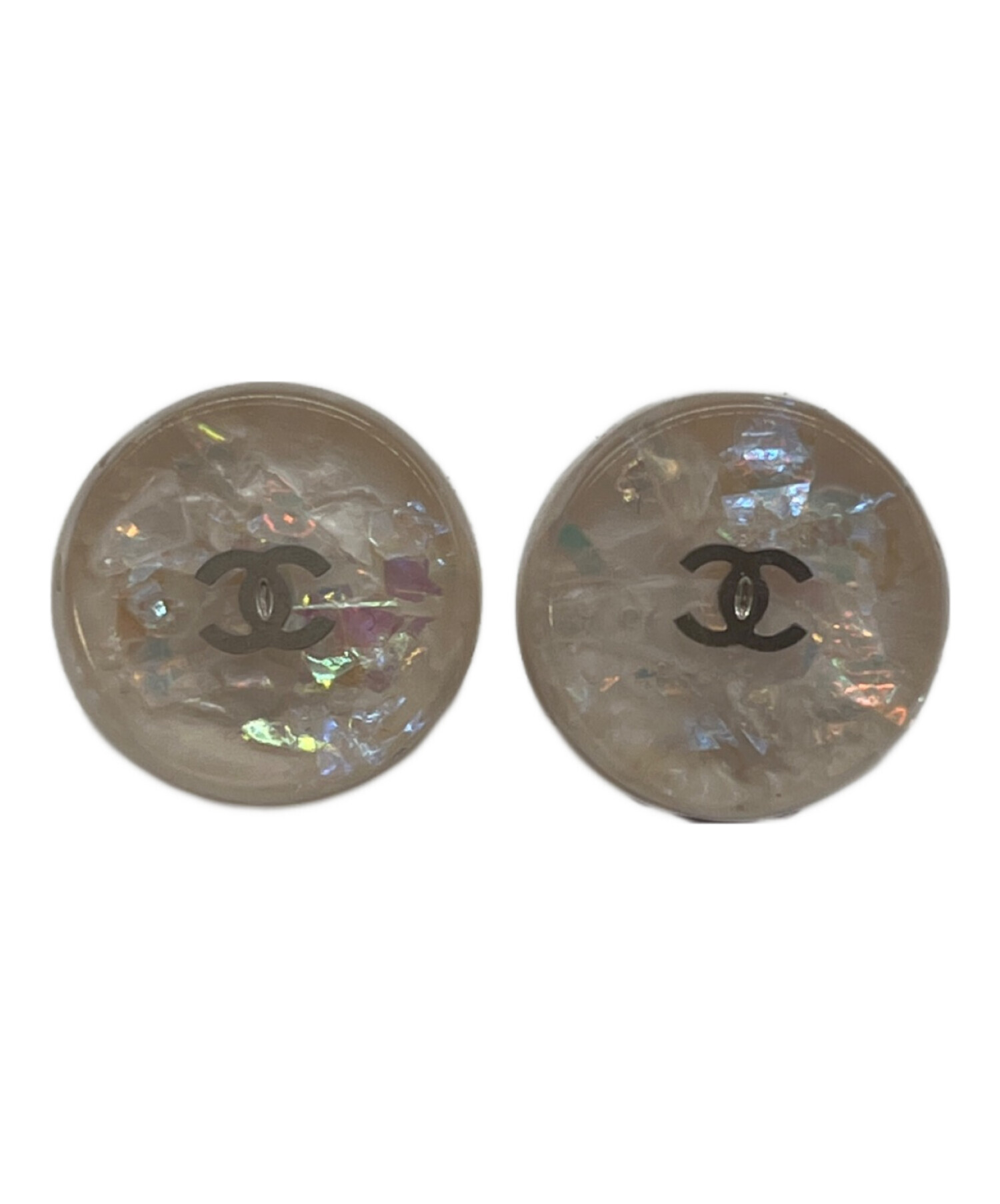 中古・古着通販】CHANEL (シャネル) ココマークホログラムイヤリング 