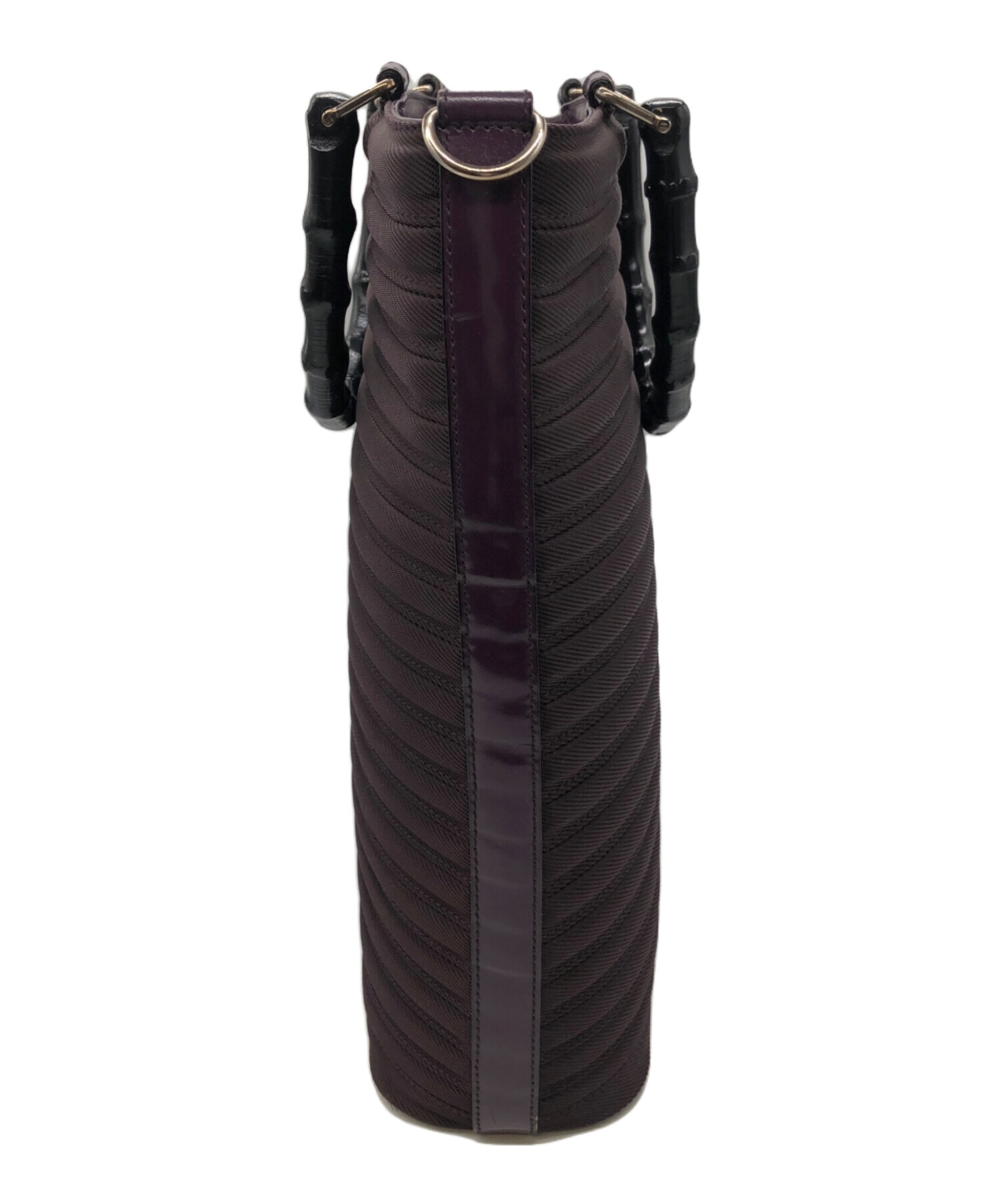 中古・古着通販】GUCCI (グッチ) バンブー トートバッグ パープル