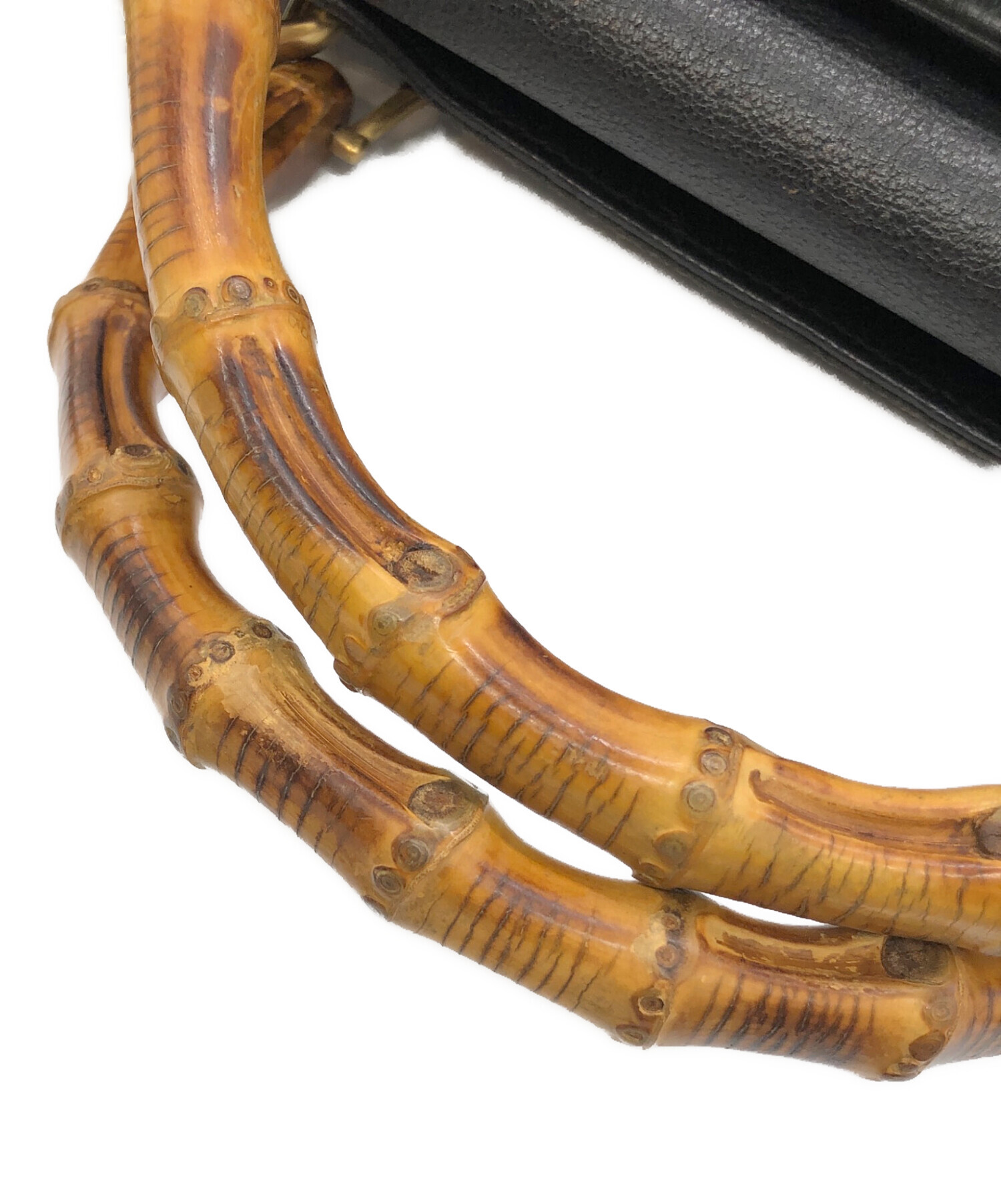 中古・古着通販】GUCCI (グッチ) バンブー スエード バッグ