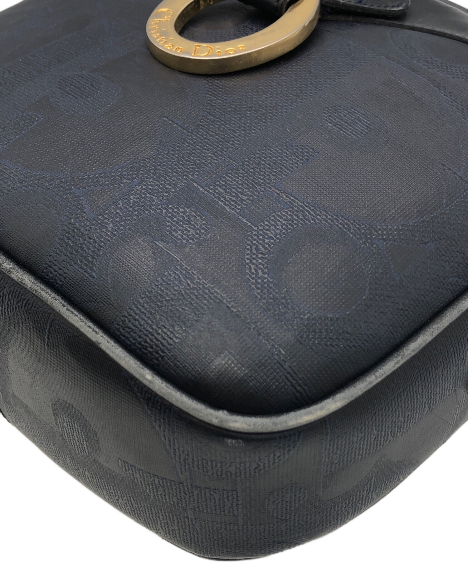 【未使用保管品】Dior トロッター ケース ネイビー 紺 中古・古着通販】Christian Dior (クリスチャン ディオール