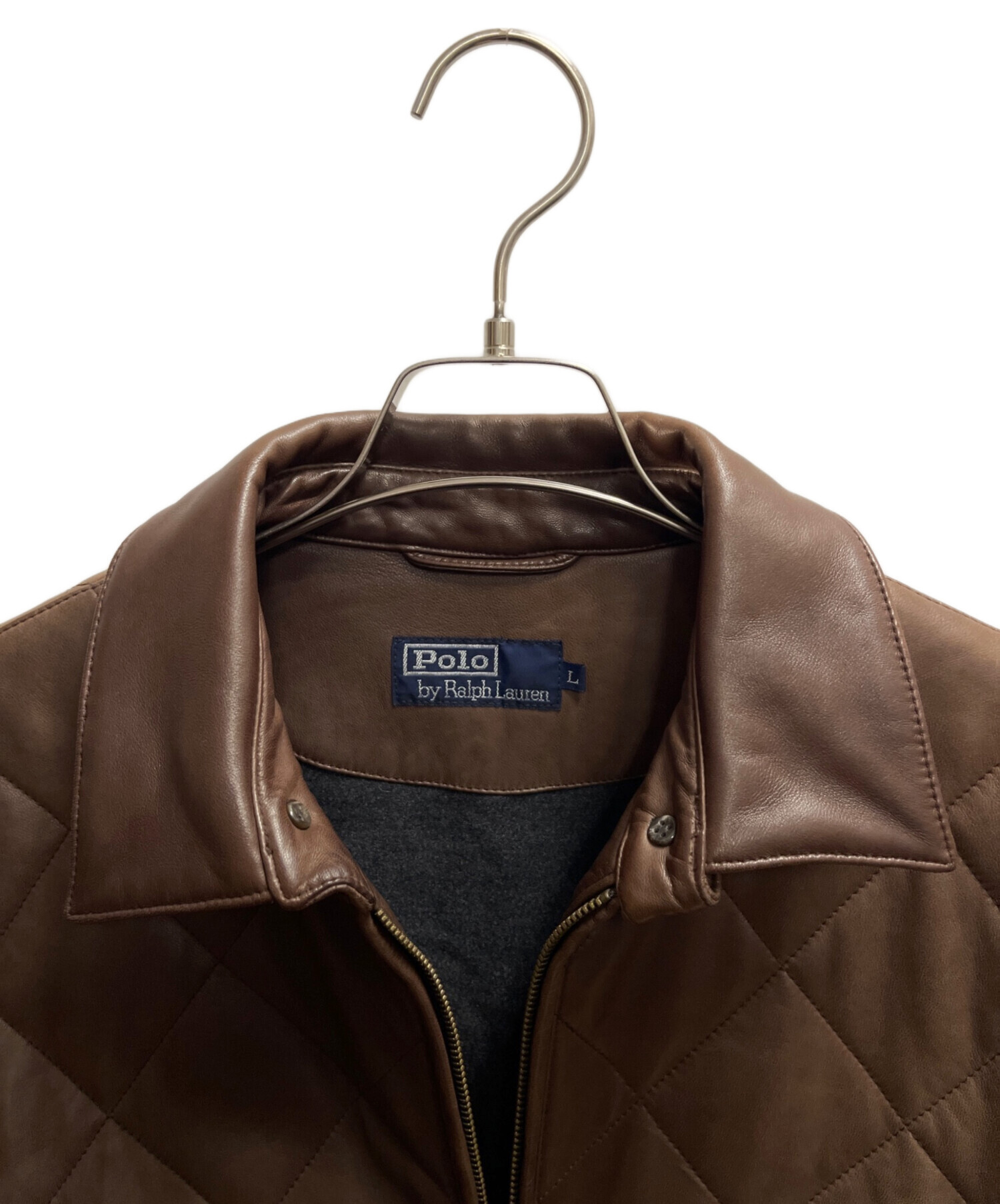 専用 US古着 POLO ラルフローレン 本革 ラムレザー ジャケット ブラウン 中古・古着通販】POLO RALPH LAUREN (ポロ・ラルフローレン