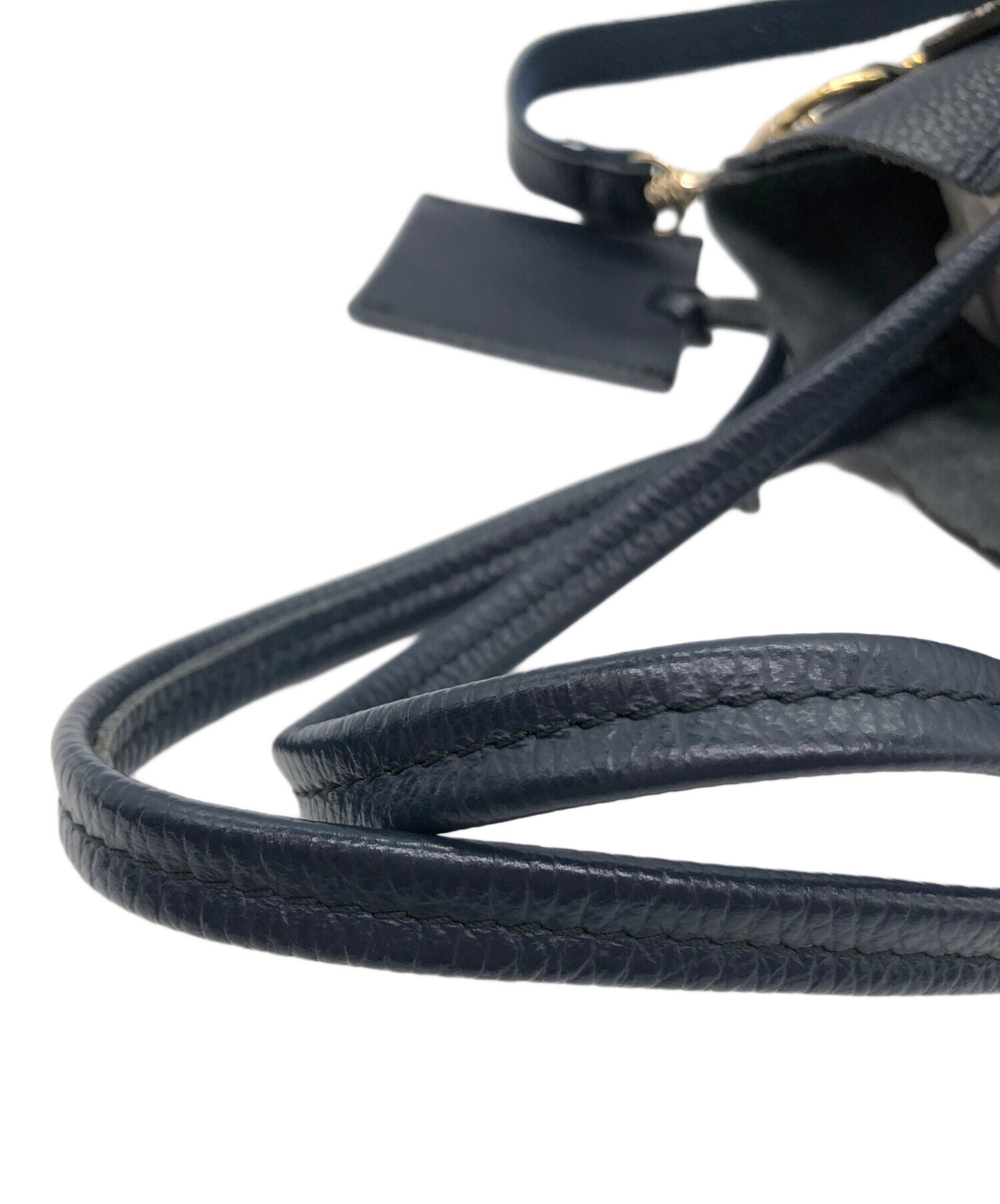 中古・古着通販】bagolo (バゴロ) 2WAYレザートートバッグ ネイビー 