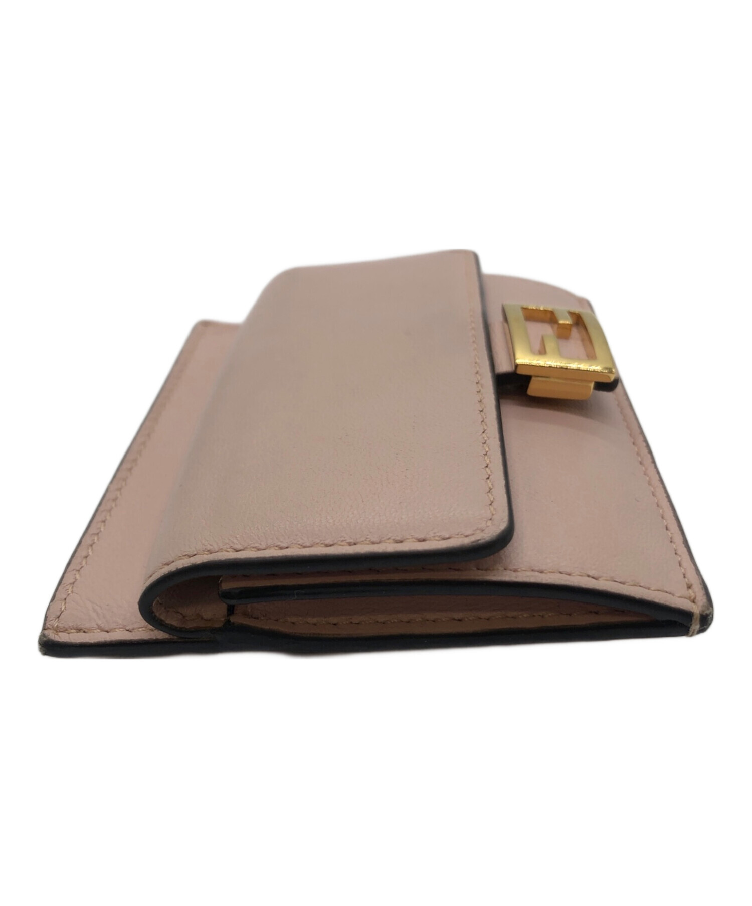 希少品美品✨FENDI フェンディ バゲット　ケース　カードケース バゲット カードケース レザー ベージュ | Fendi