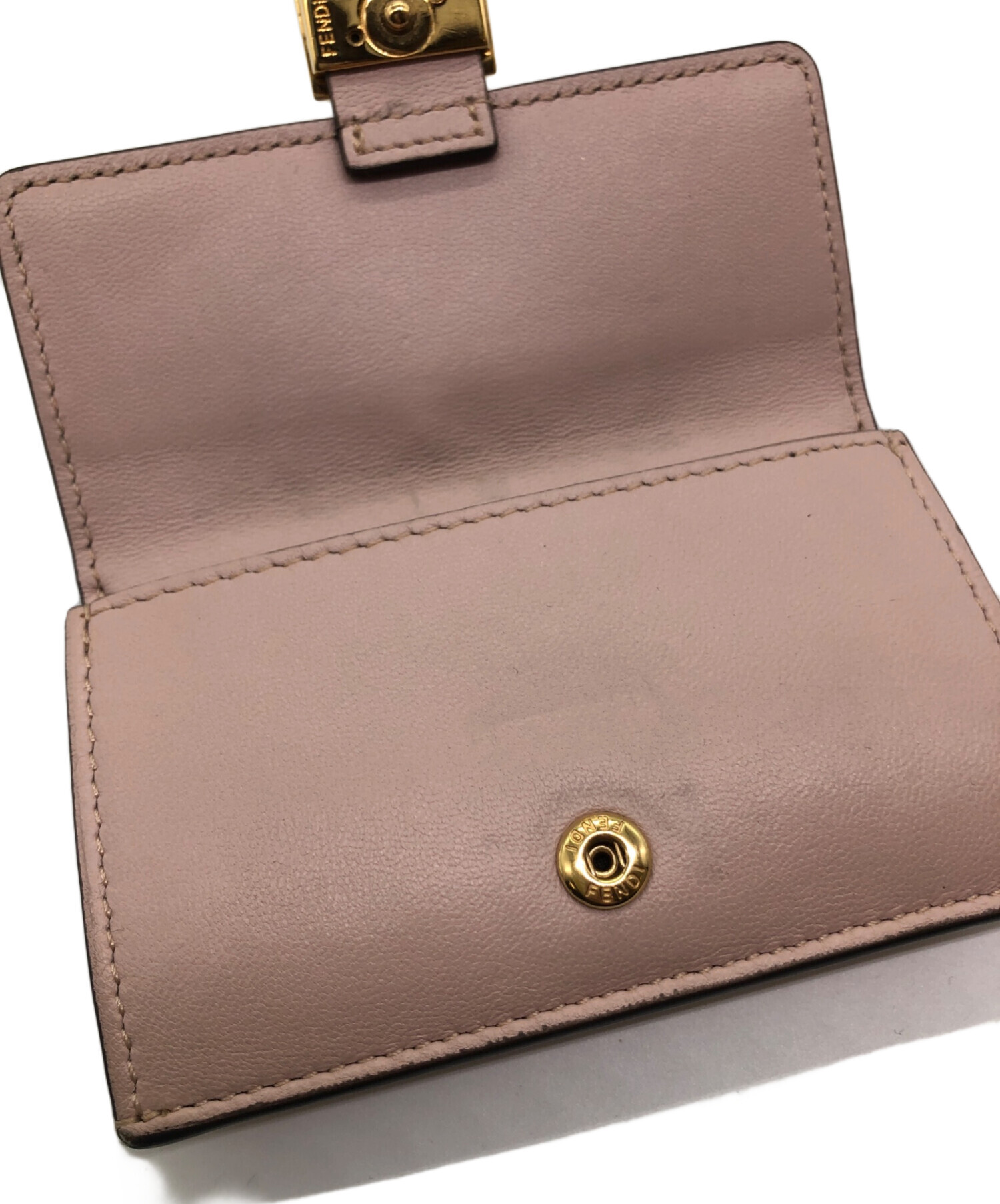 中古・古着通販】FENDI (フェンディ) バゲット カードケース ピンク