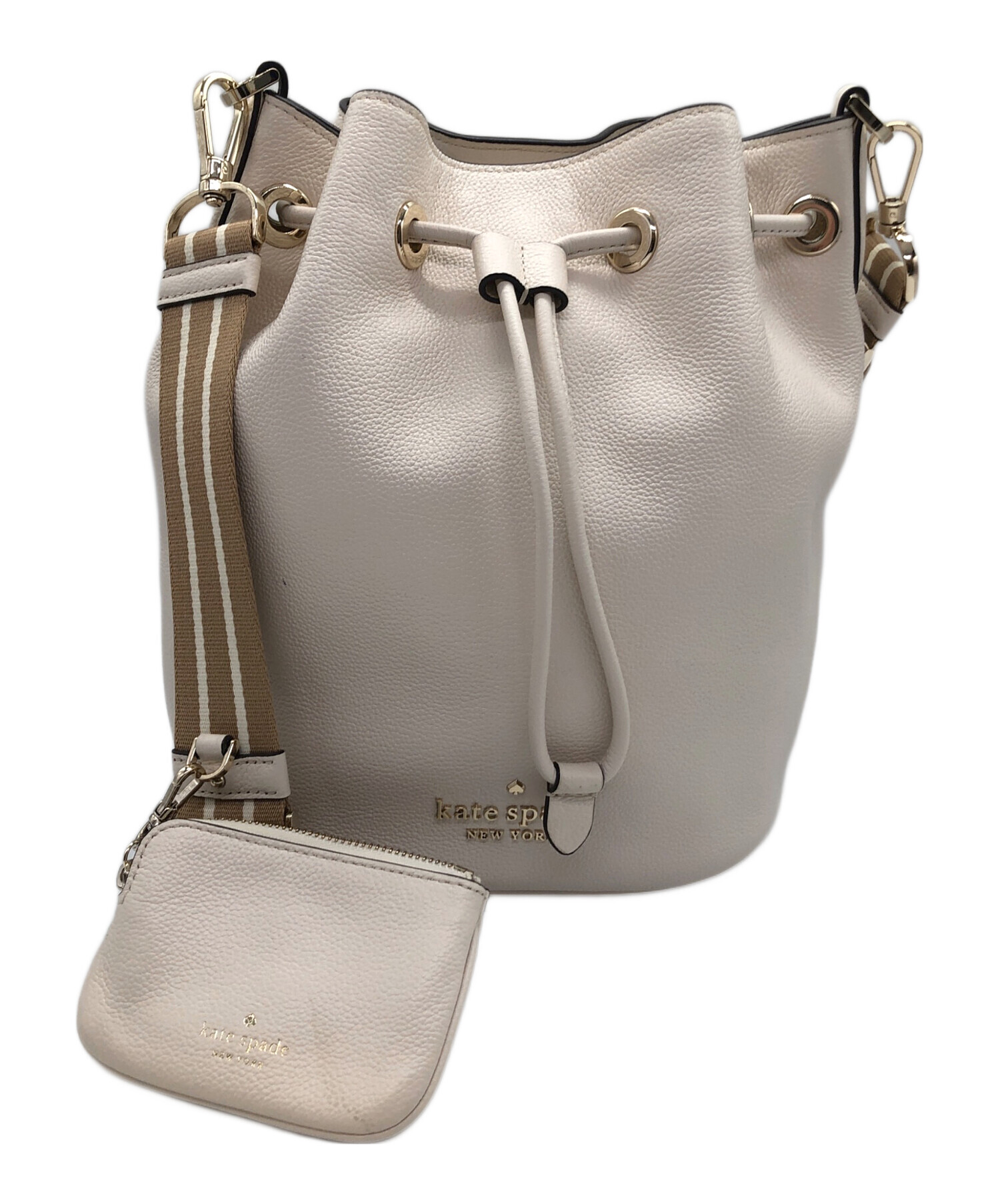 【BIGお買い物ラリー★30%OFFセール中】ケイトスペード Kate Spade ブーツ #6 ベージュ レディース 中古 中古・古着通販】Kate Spade (ケイトスペード) ロージー バケット