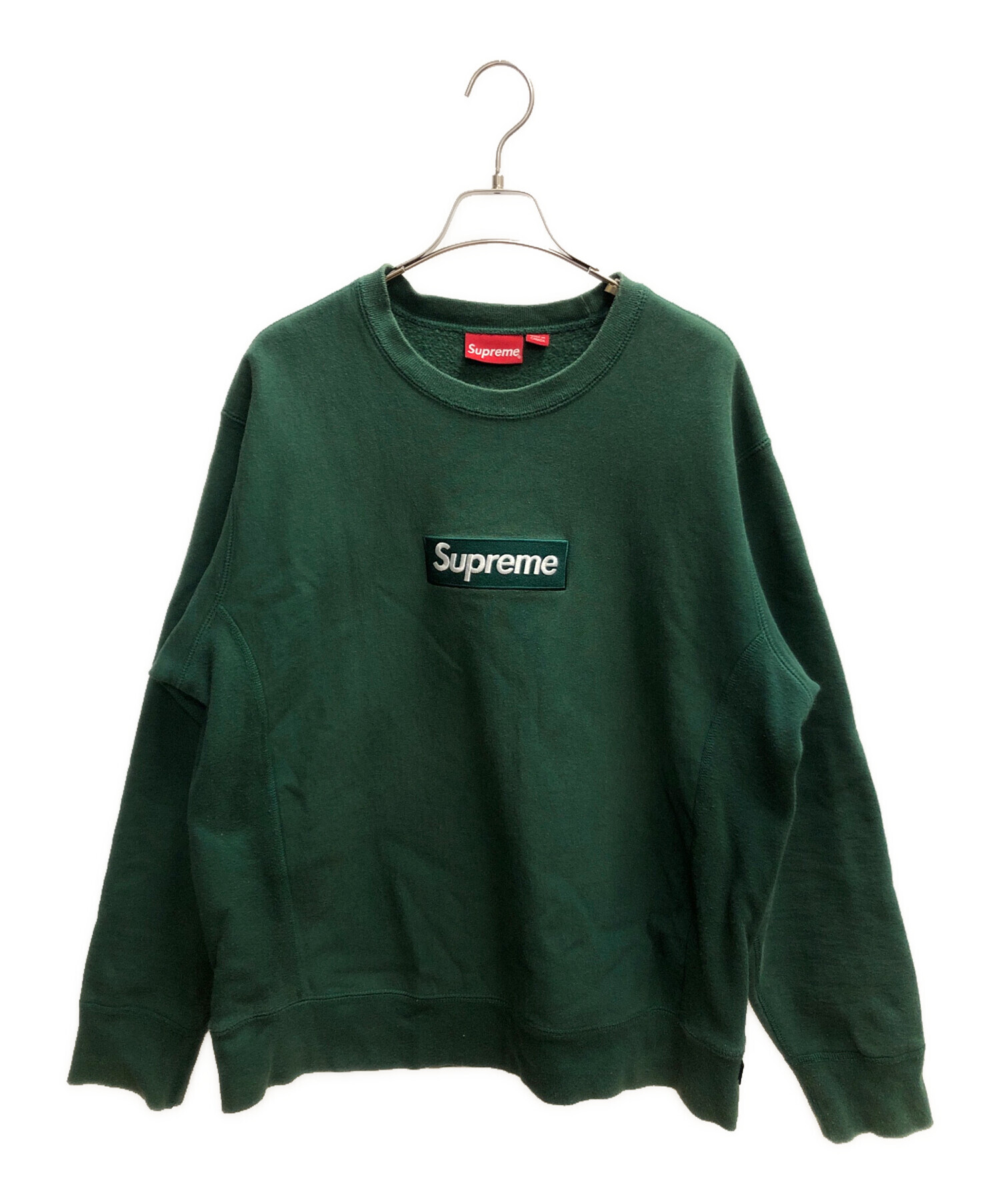 中古・古着通販】SUPREME (シュプリーム) Box Logo Crewneck グリーン 