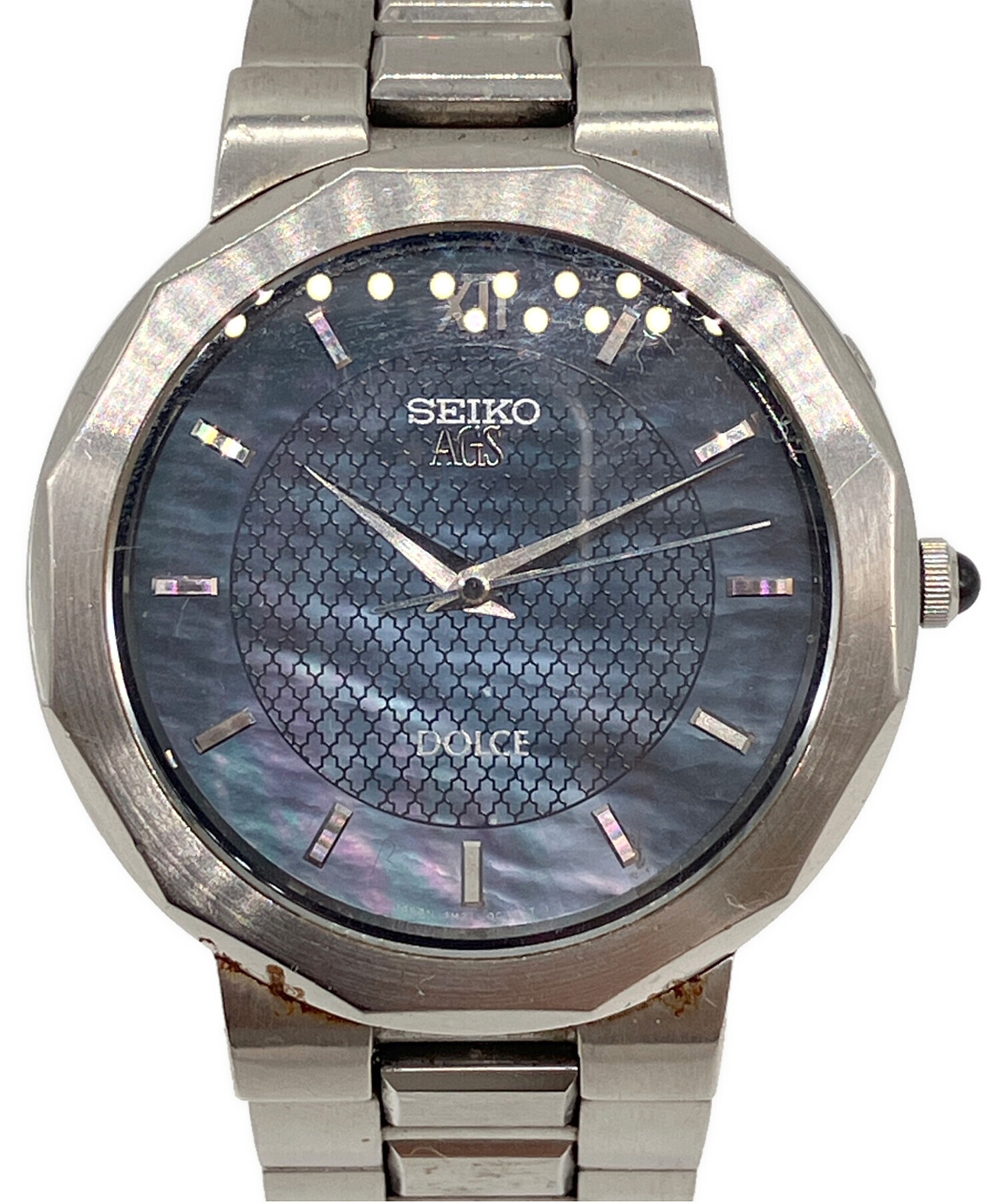 正規品が激安通販 SEIKO セイコー AGS ドルチェ ブルー メンズ 腕時計