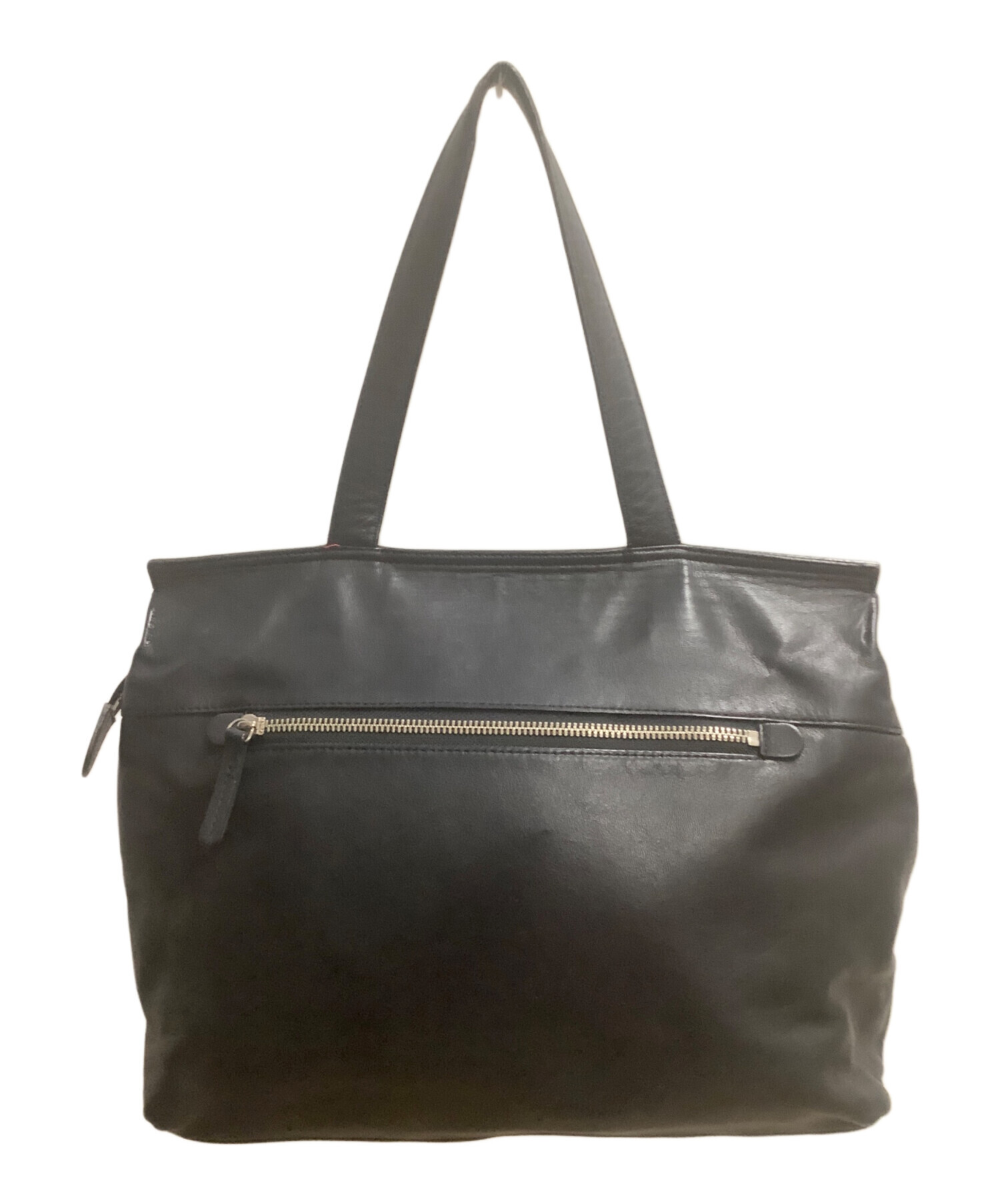 中古・古着通販】kawa-kawa (カワカワ) レザートートバッグ ブラック 