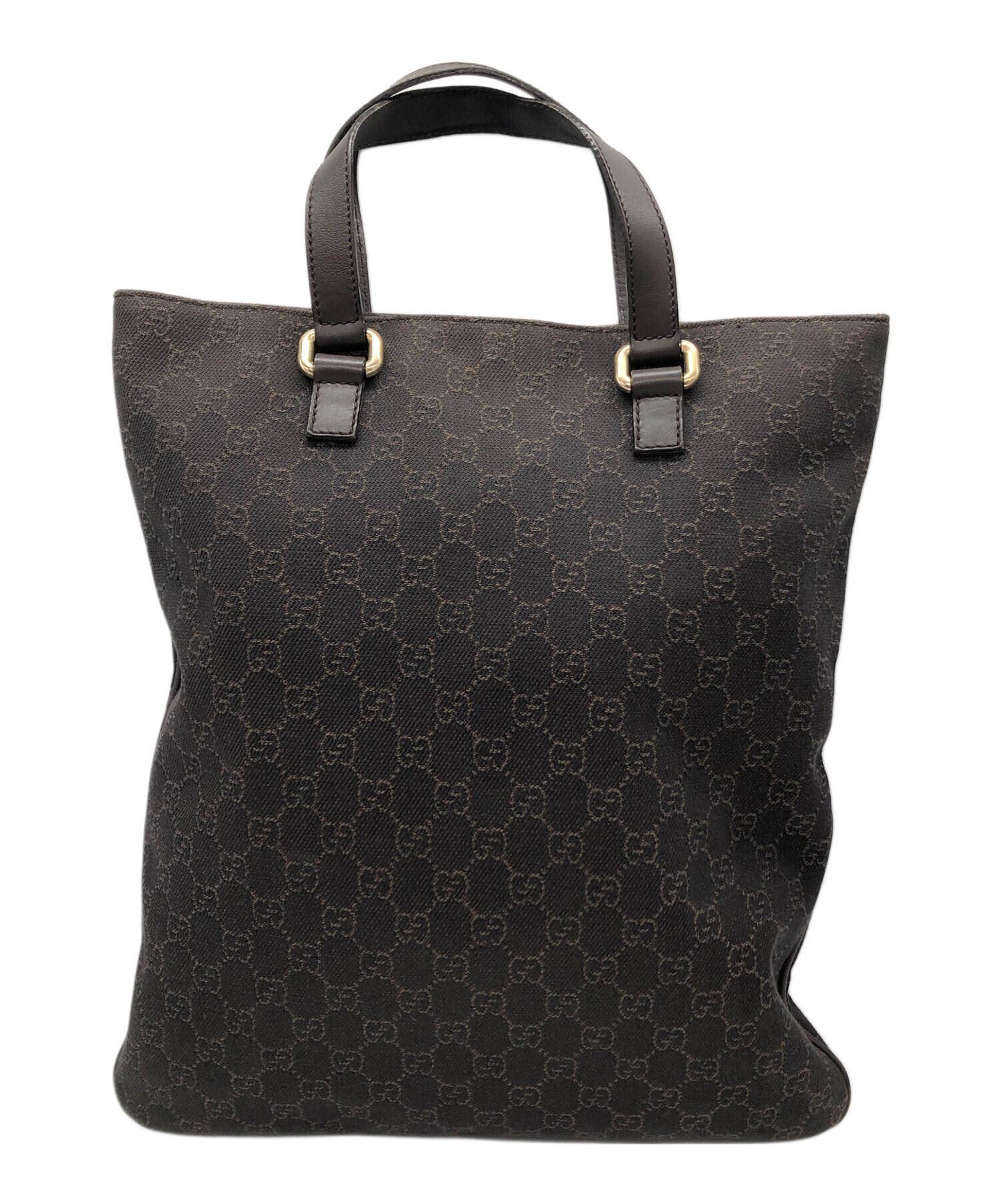中古・古着通販】GUCCI (グッチ) GGキャンバス トートバッグ ブラウン 